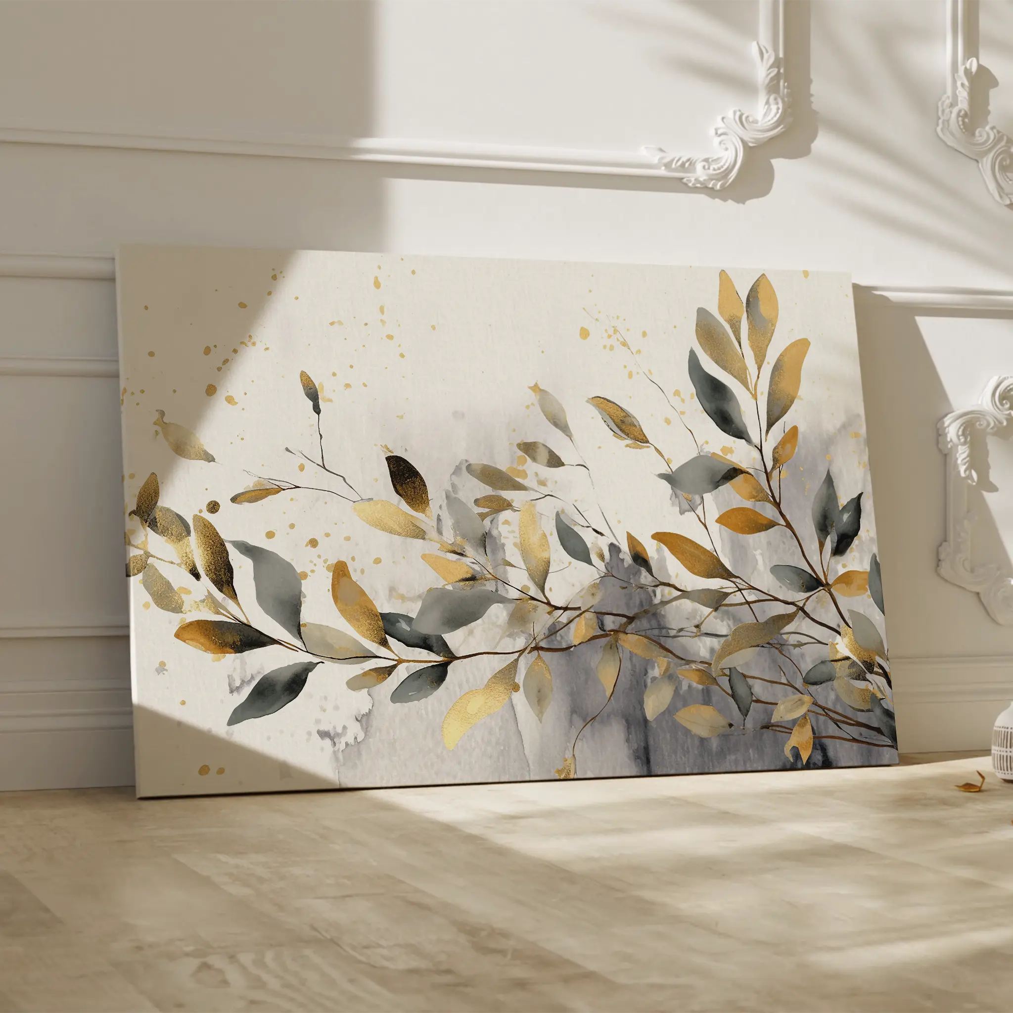 Floral Canvas Wall Art WAD003-F 90 x 60 cm / Stretched on hidden frame