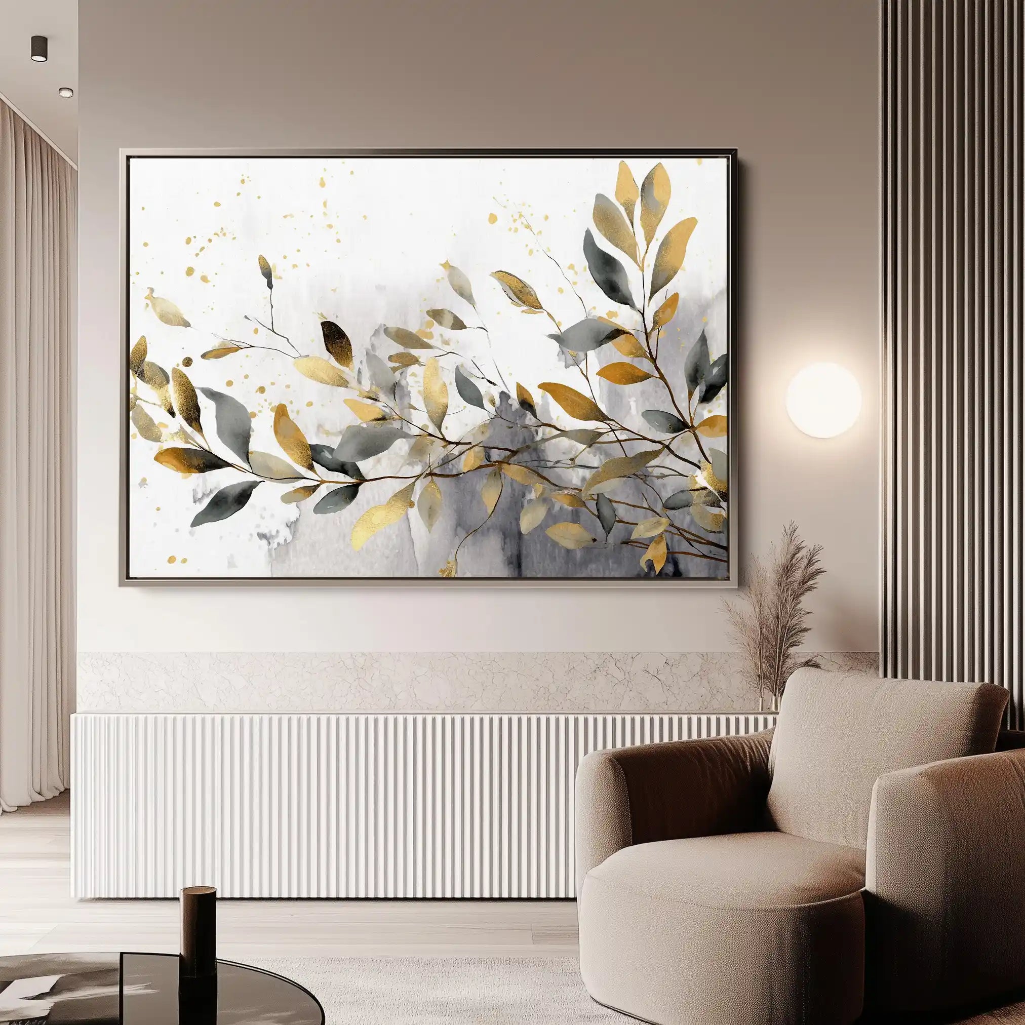 Floral Canvas Wall Art WAD003-F 90 x 60 cm / Stretched on hidden frame