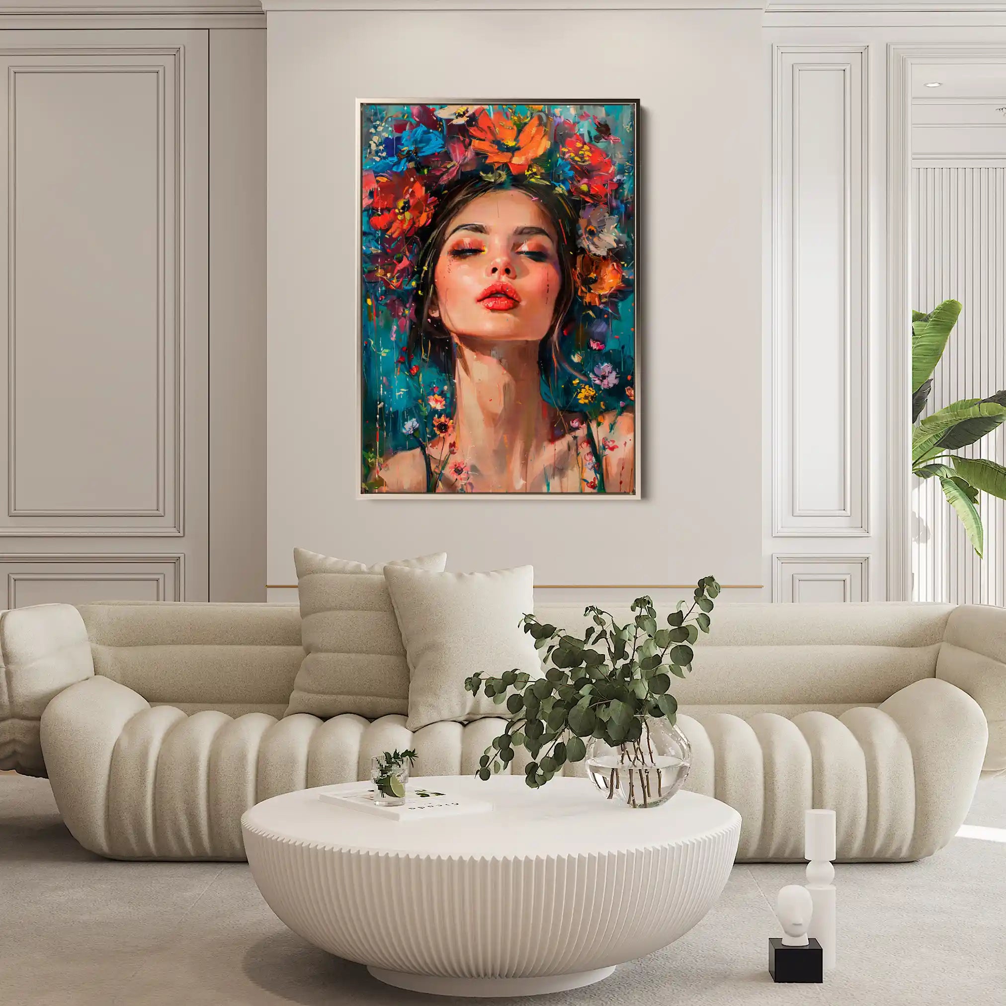 Portrait 003 Canvas Art 90 x 60 cm / Stretched on hidden frame