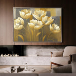 Floral Canvas Wall Art WAD004-F 90 x 60 cm / Stretched on hidden frame