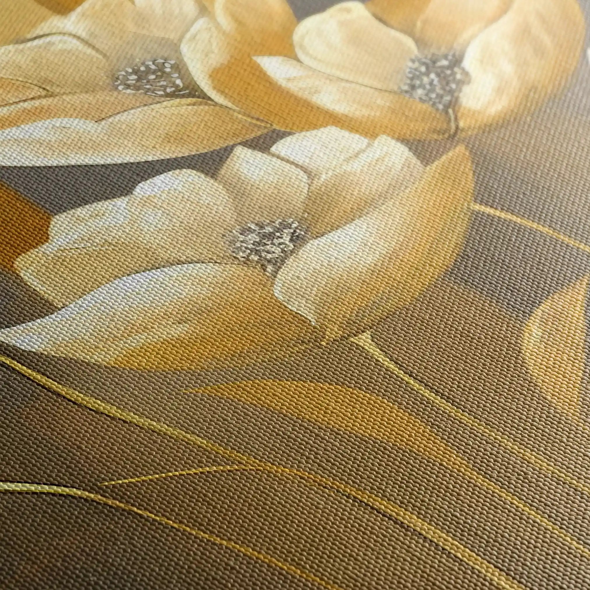 Floral Canvas Wall Art WAD004-F 90 x 60 cm / Stretched on hidden frame