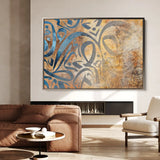 Islamic 004 Canvas Art 90 x 60 cm / Stretched on hidden frame