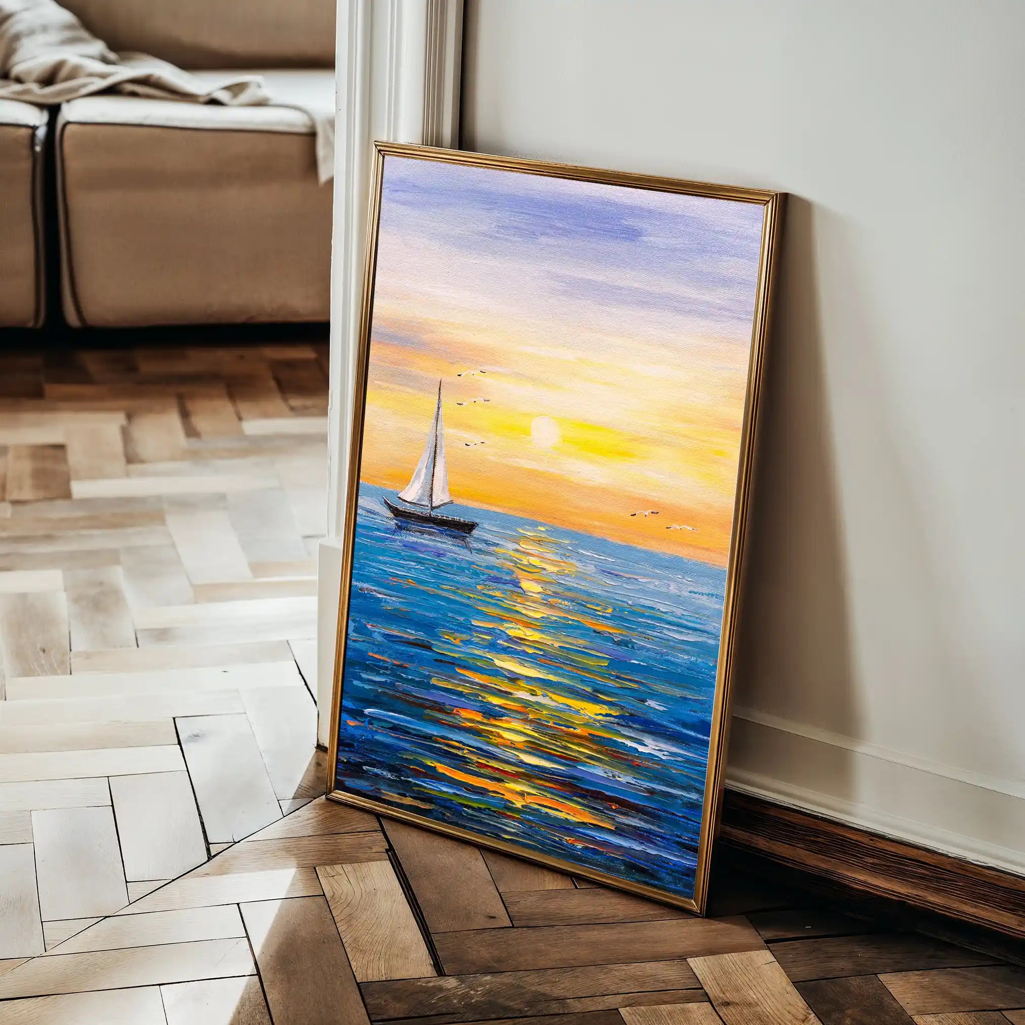 Landscape 004 Canvas Art 90 x 60 cm / Stretched on hidden frame