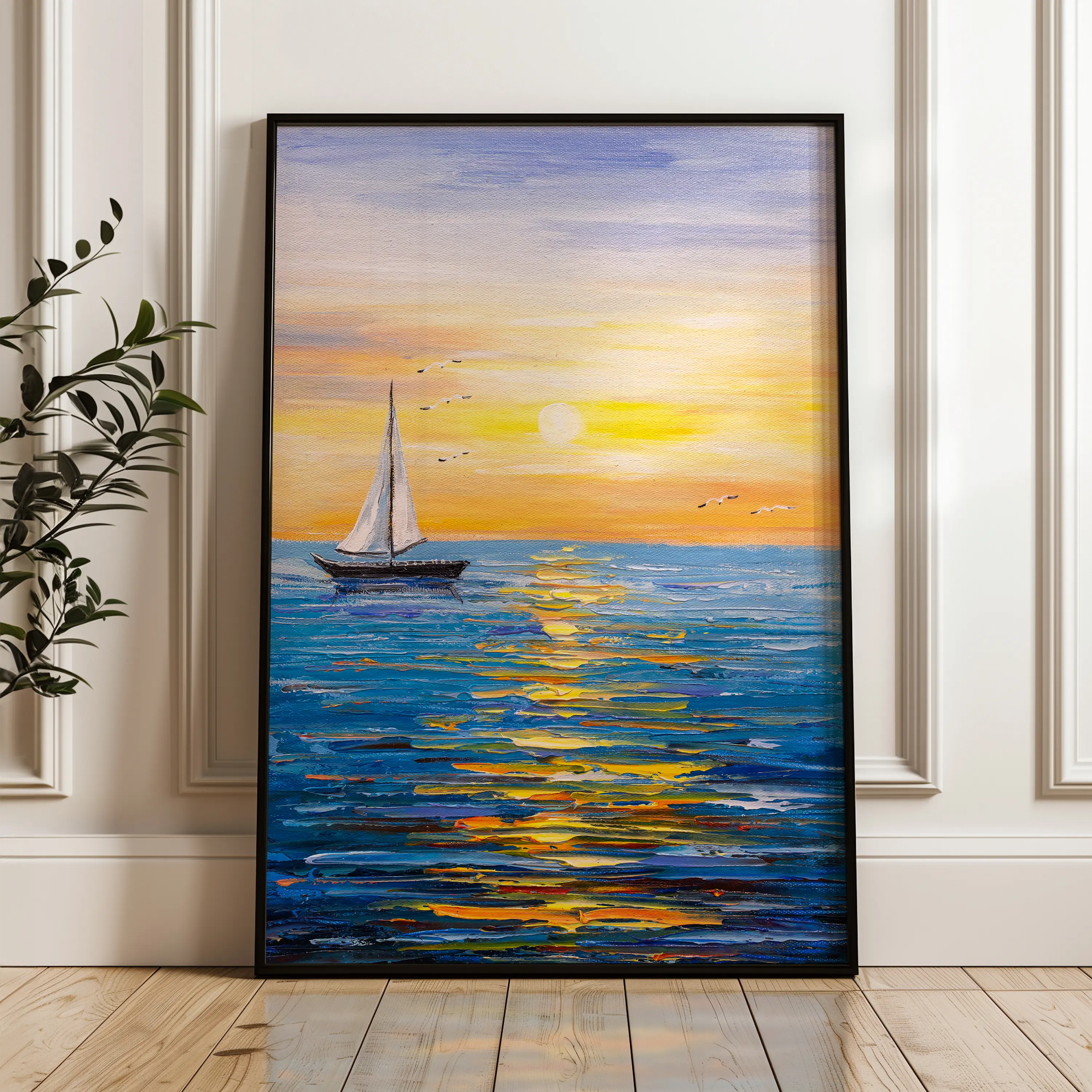 Landscape Canvas Wall Art WAD004-L 90 x 60 cm / Stretched on hidden frame