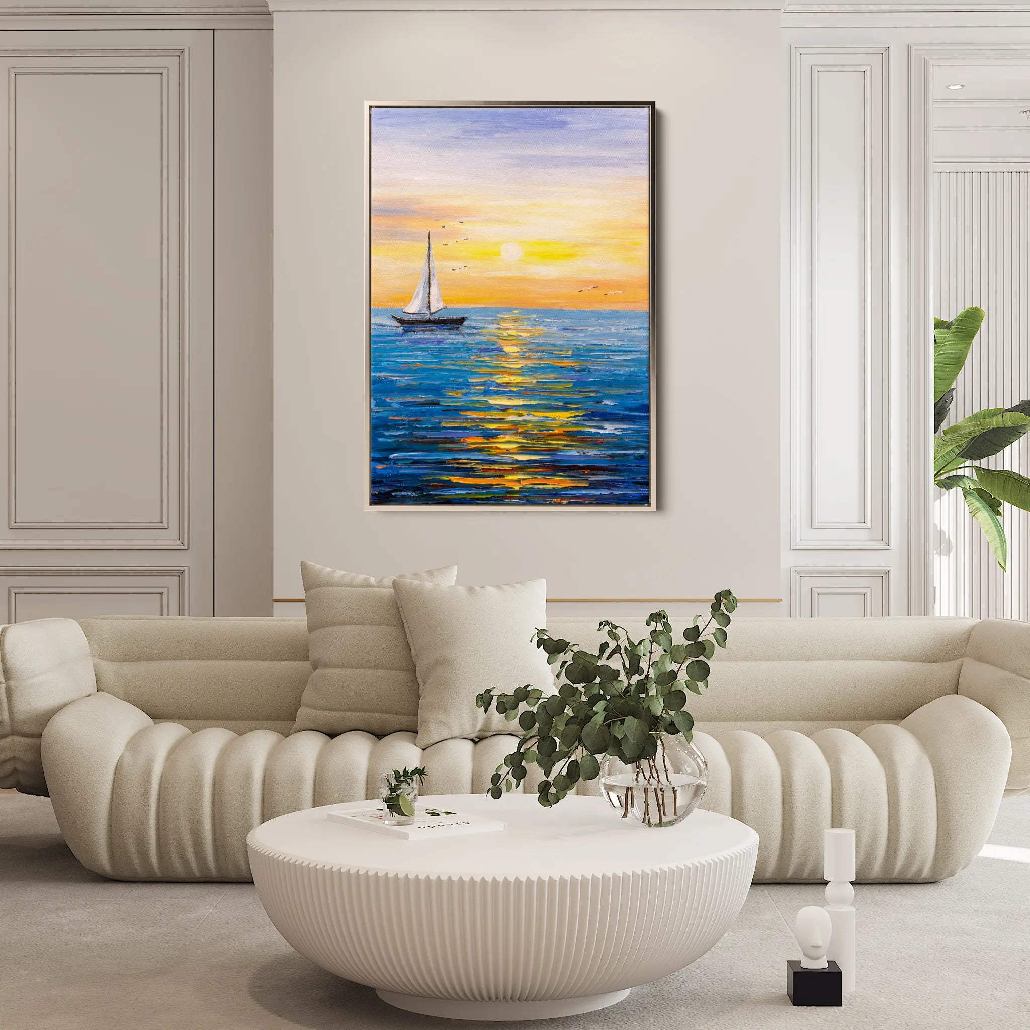 Landscape Canvas Wall Art WAD004-L 90 x 60 cm / Stretched on hidden frame