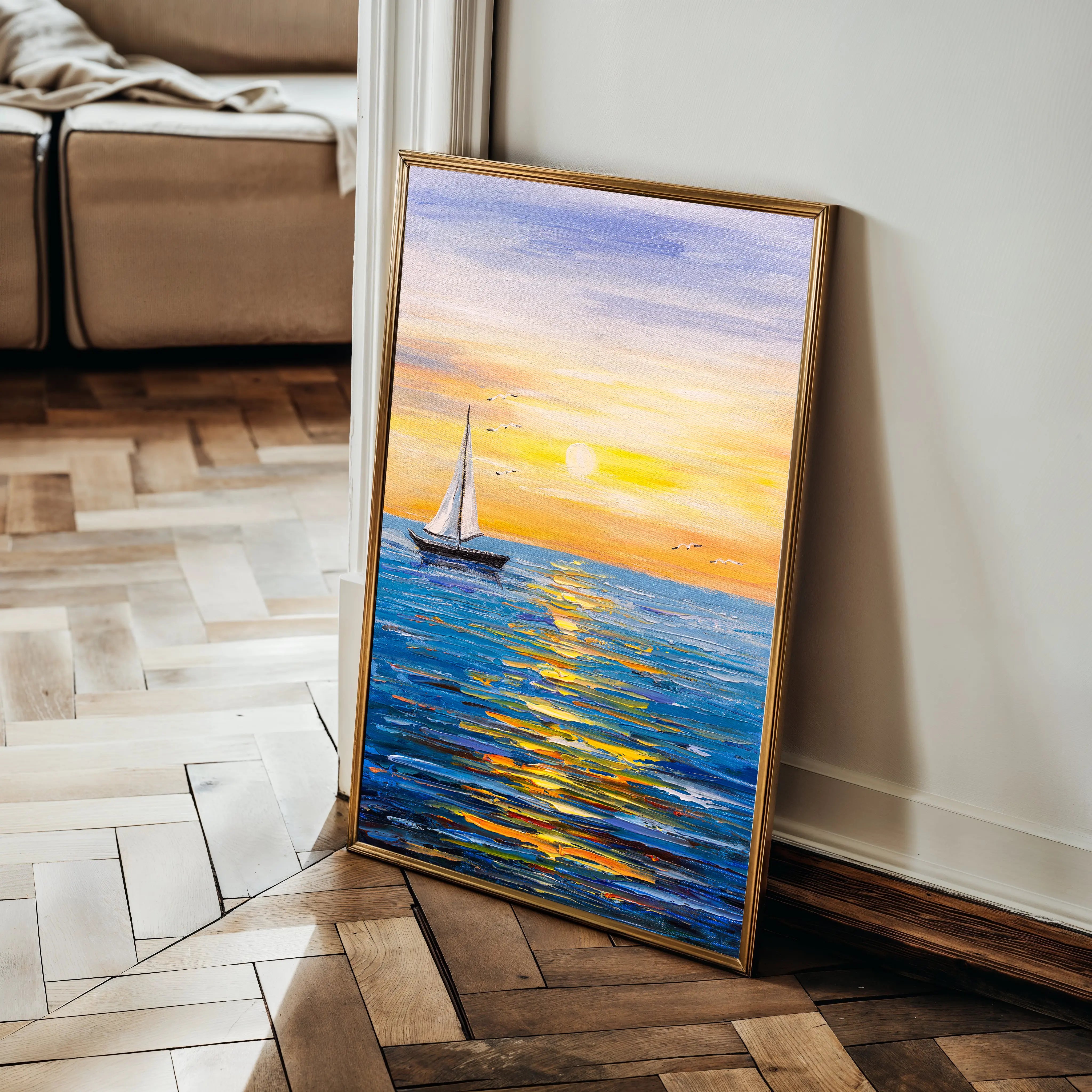 Landscape Canvas Wall Art WAD004-L 90 x 60 cm / Stretched on hidden frame