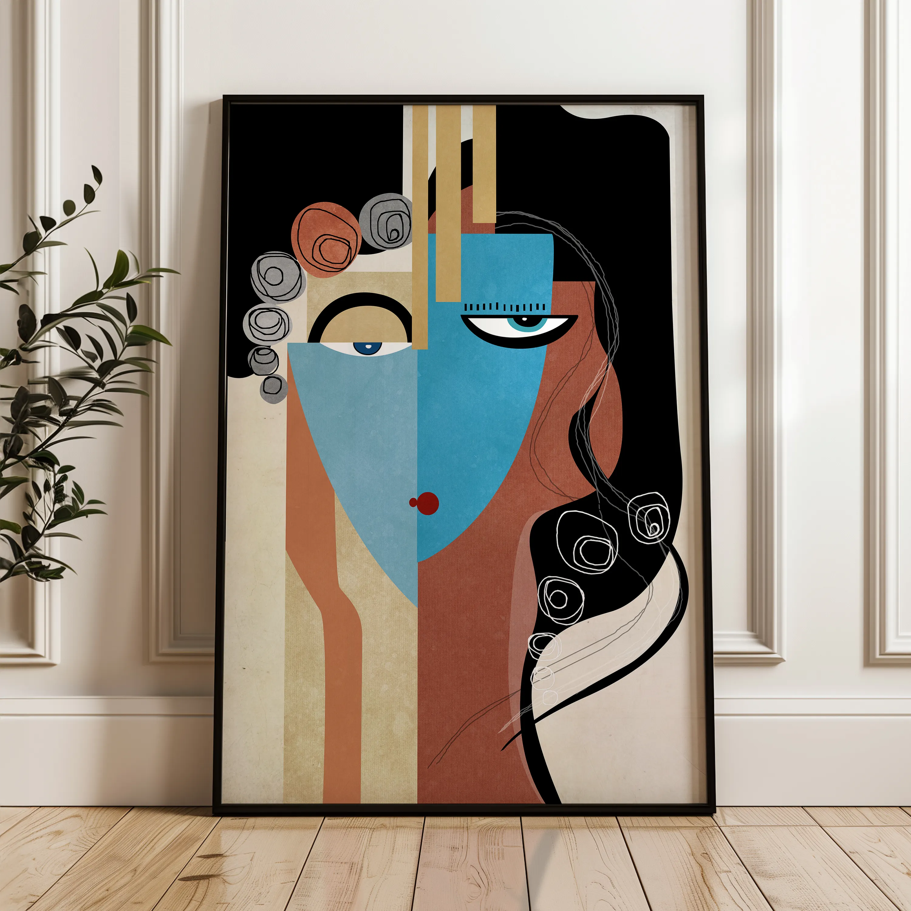 Portrait Canvas Wall Art WAD004-P 90 x 60 cm / Stretched on hidden frame