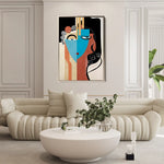 Portrait 004 Canvas Art 90 x 60 cm / Stretched on hidden frame
