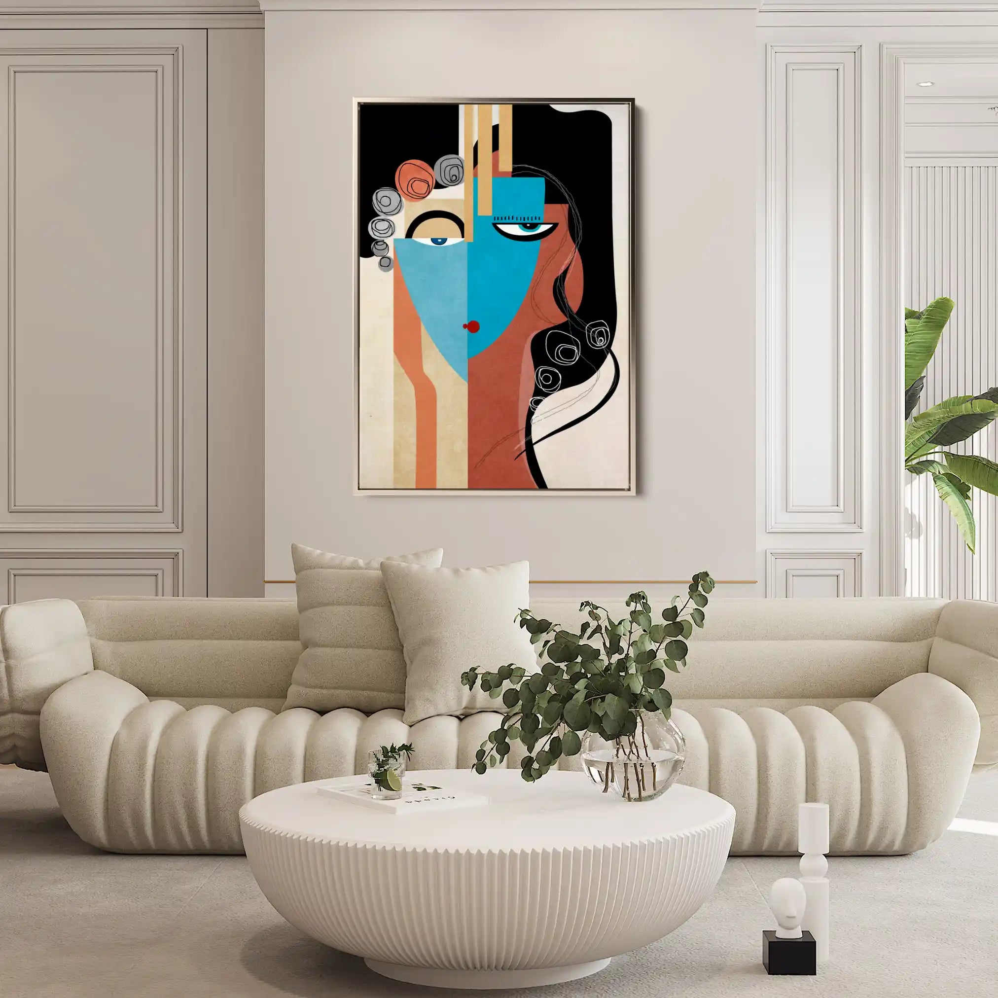 Portrait 004 Canvas Art 90 x 60 cm / Stretched on hidden frame