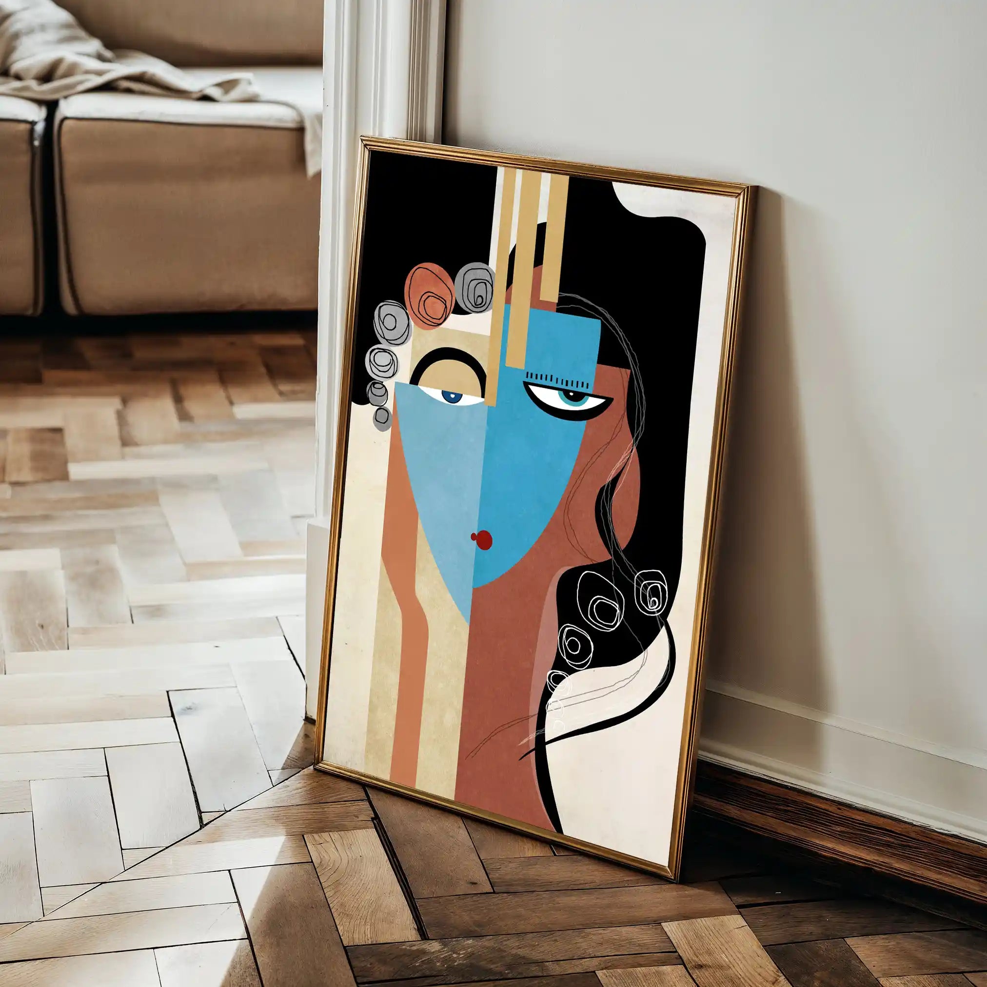 Portrait 004 Canvas Art 90 x 60 cm / Stretched on hidden frame