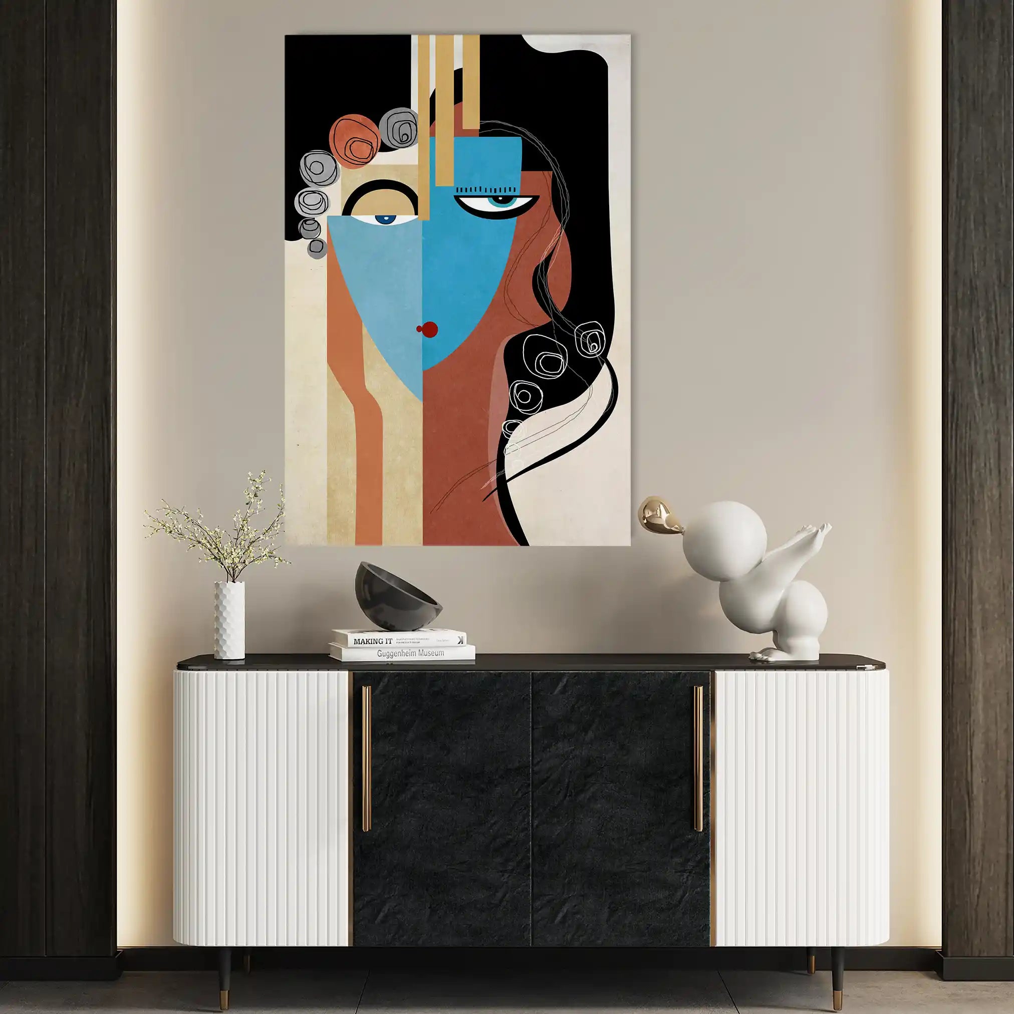 Portrait 004 Canvas Art 90 x 60 cm / Stretched on hidden frame