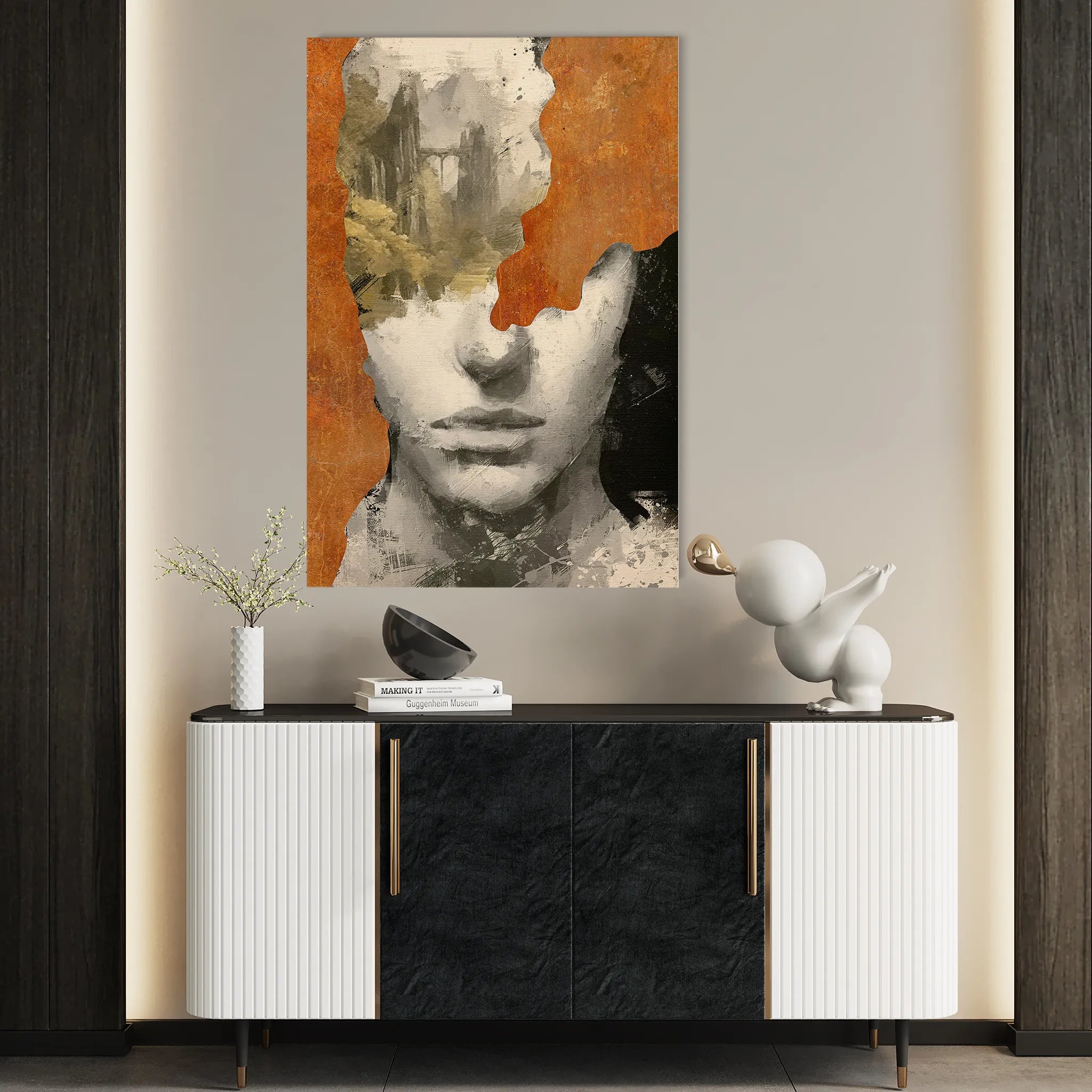 Portrait Canvas Wall Art WAD005-P 90 x 60 cm / Stretched on hidden frame