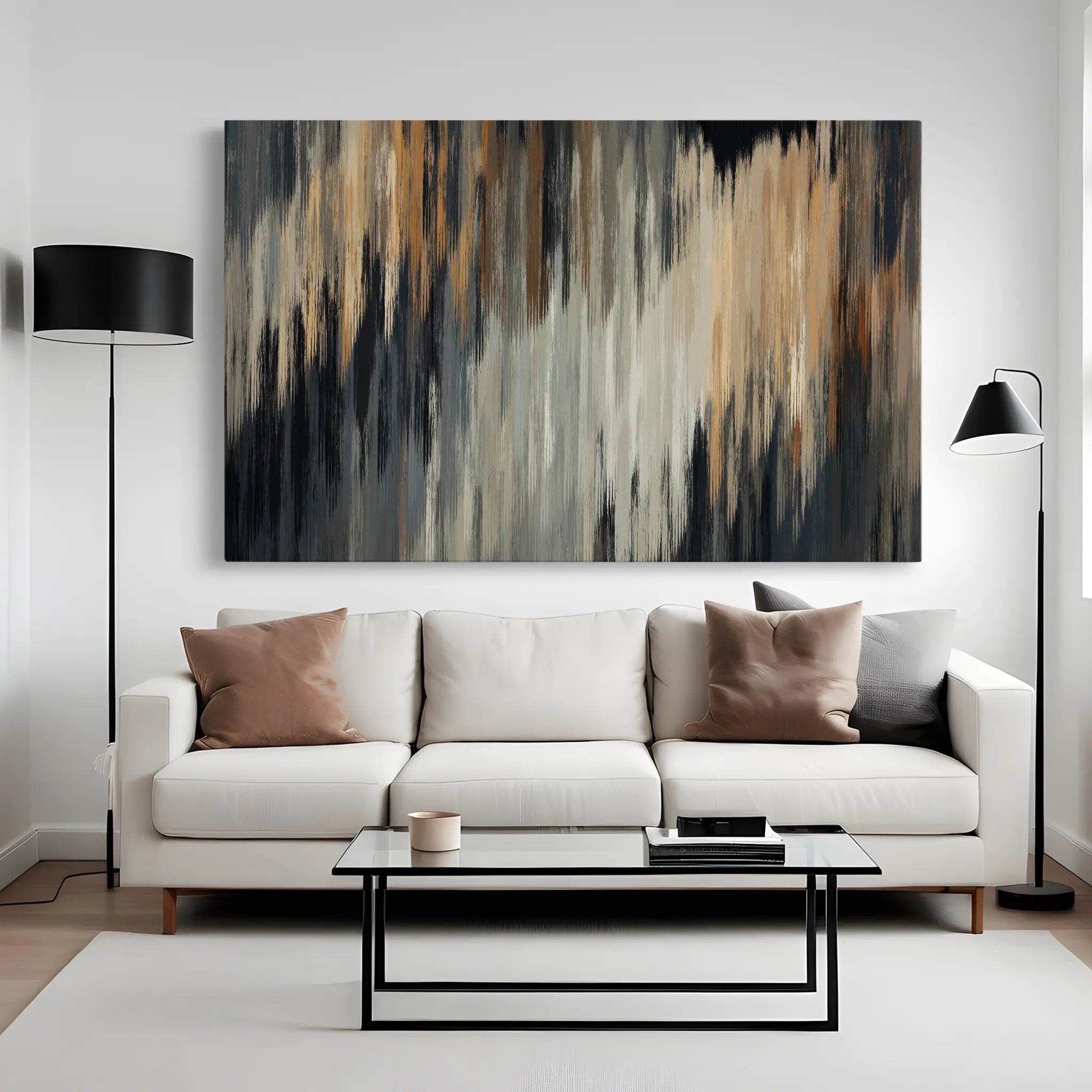 Abstract Canvas Wall Art WAD006-A 90 x 60 cm / Stretched on hidden frame