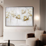 Floral Canvas Wall Art WAD006-F 90 x 60 cm / Stretched on hidden frame