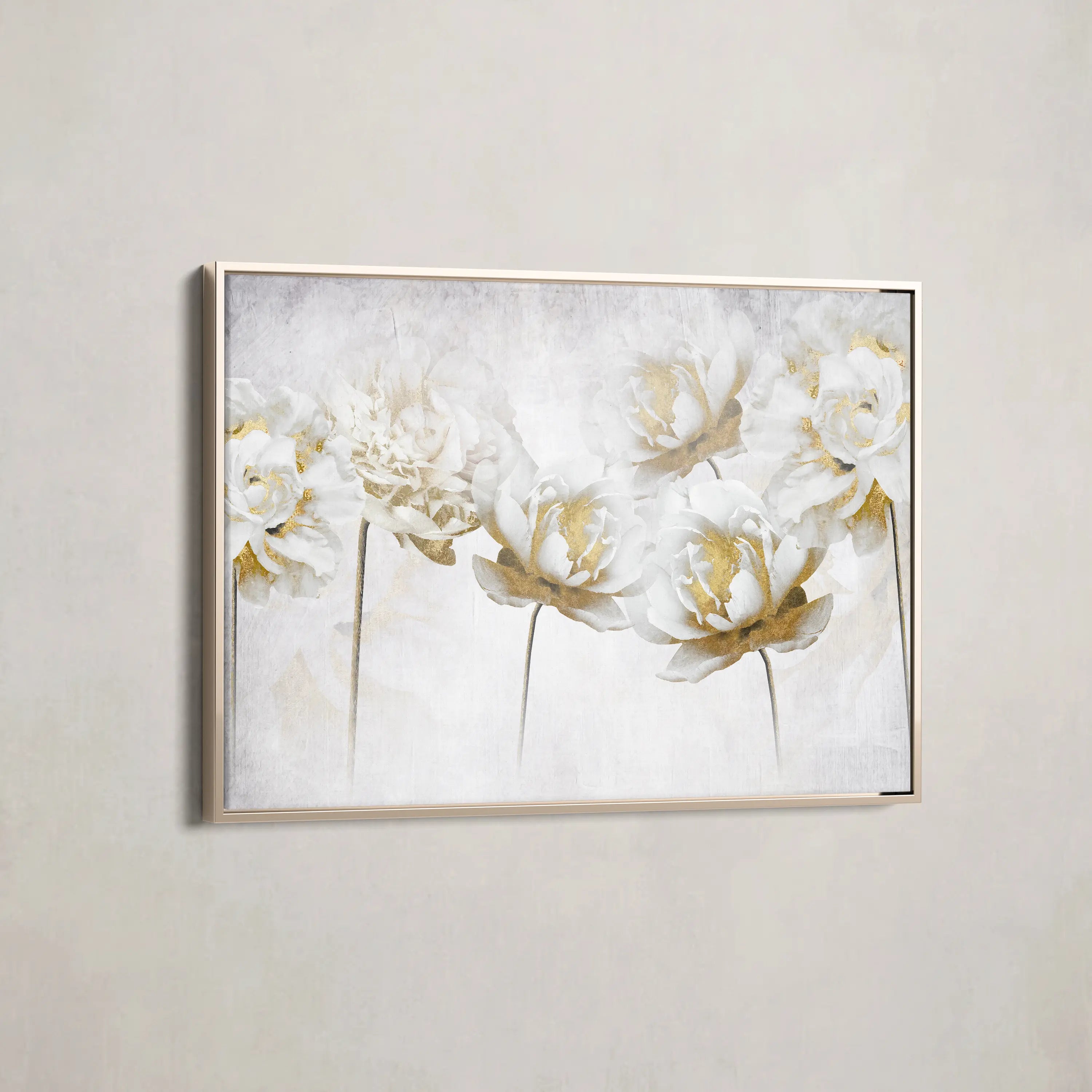 Floral Canvas Wall Art WAD006-F 90 x 60 cm / Stretched on hidden frame