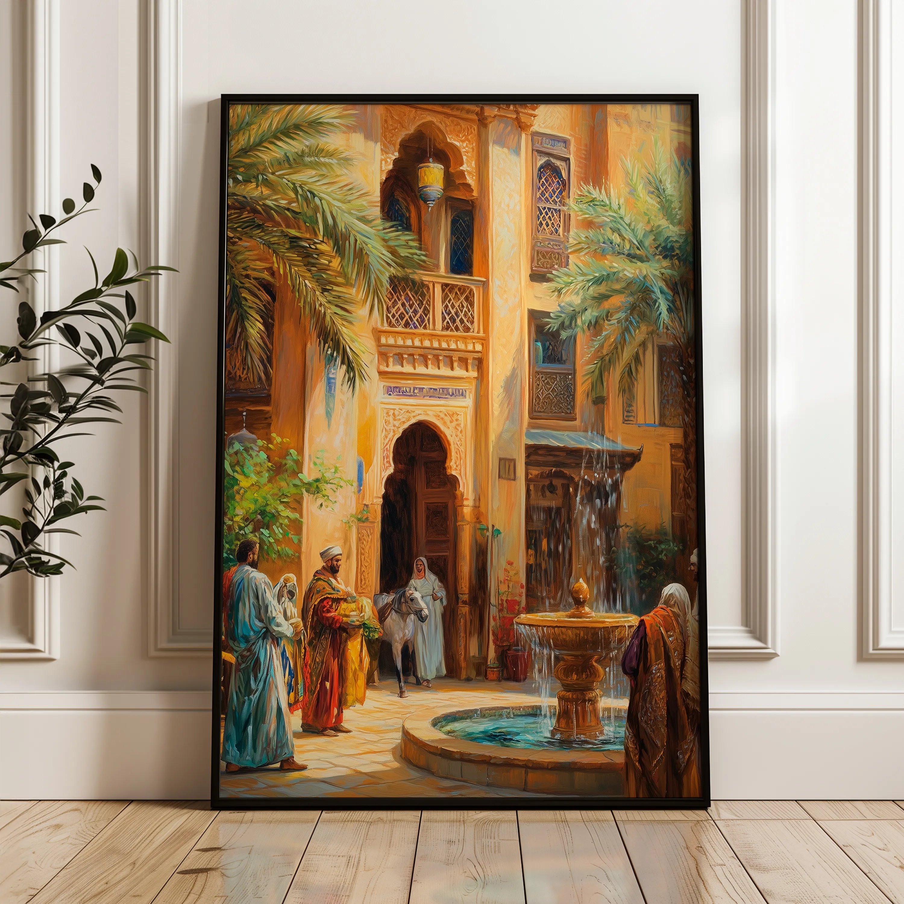 Orientalist Canvas Wall Art WAD006-OR 90 x 60 cm / Stretched on hidden frame