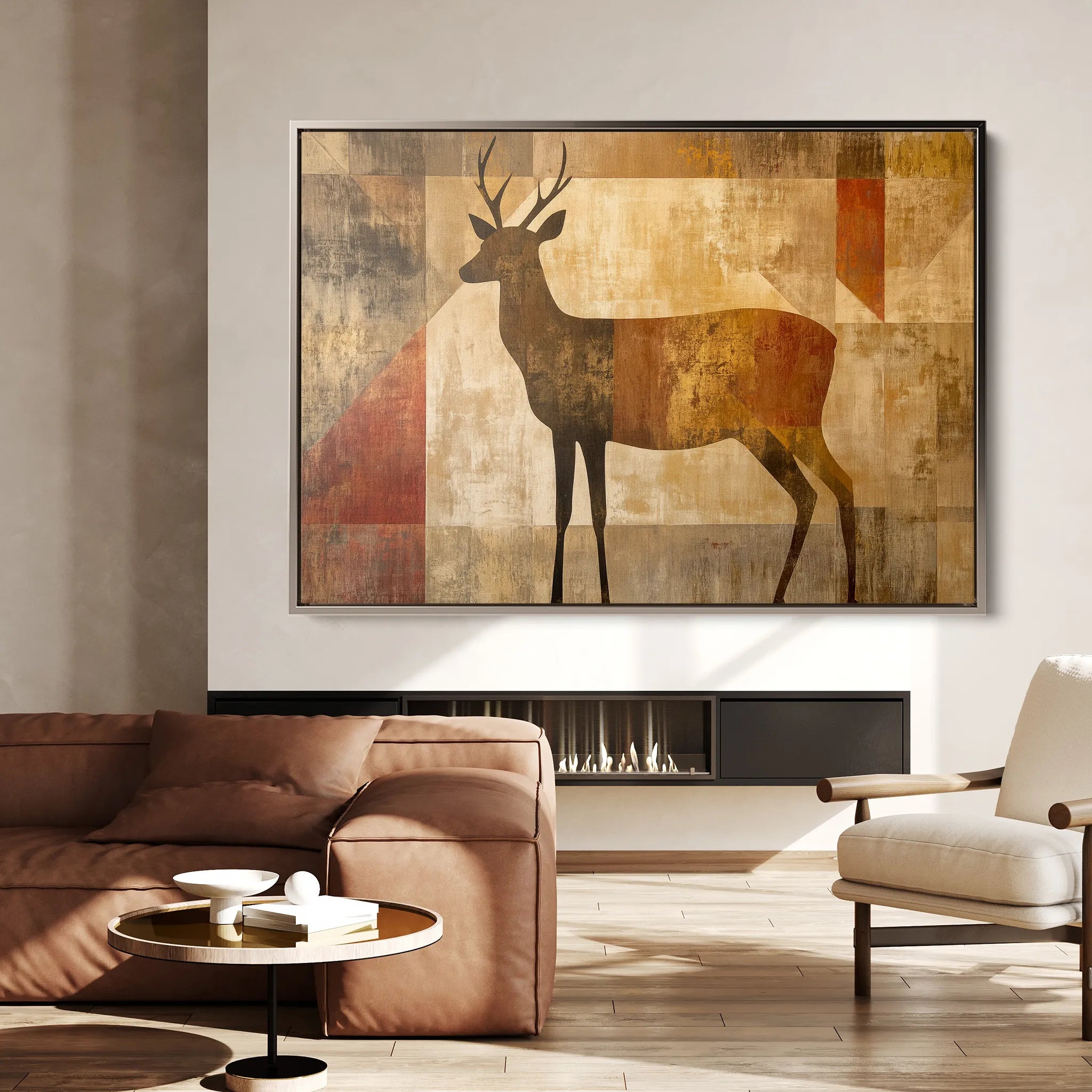 Animals Canvas Wall Art WAD007-AN 90 x 60 cm / Stretched on hidden frame
