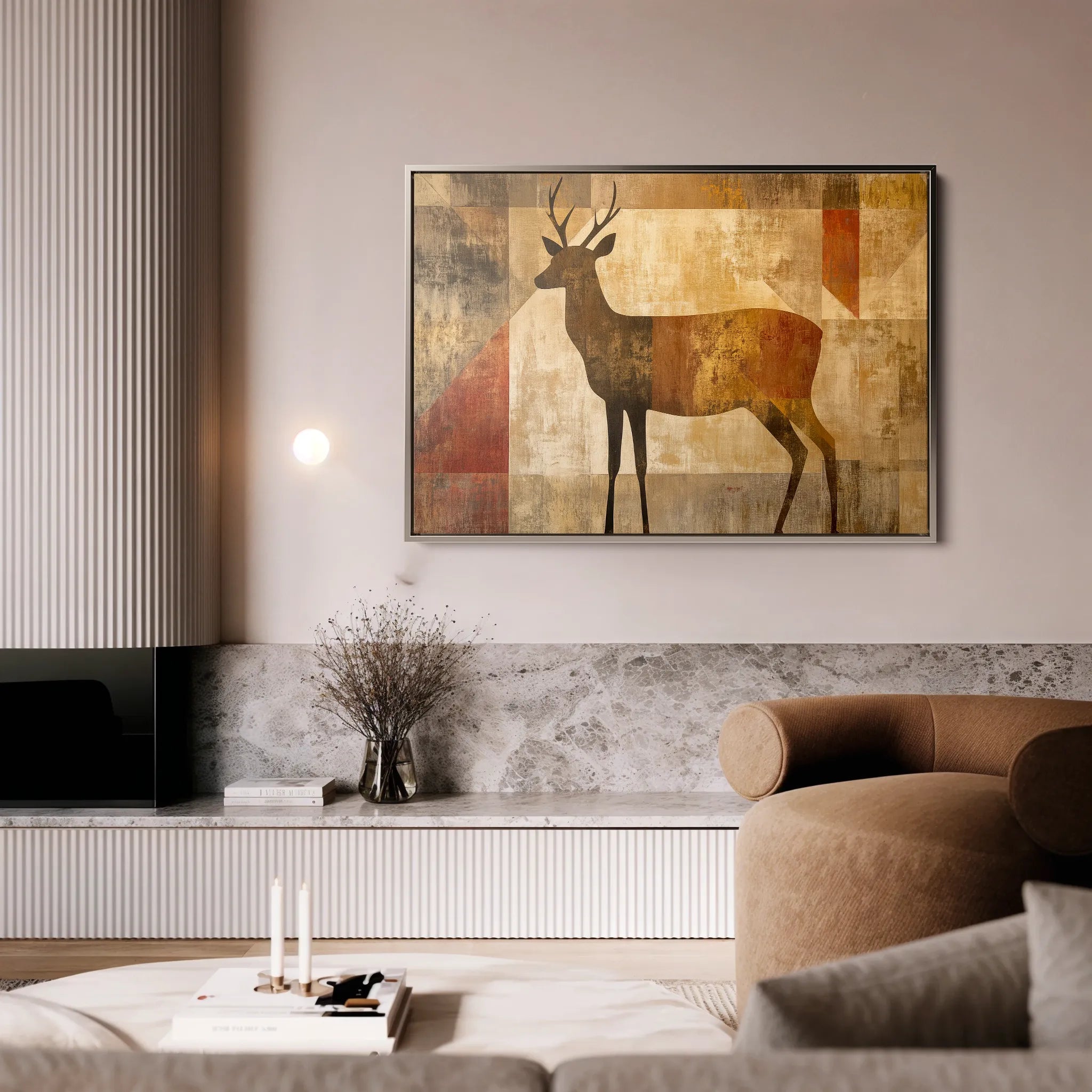 Animals Canvas Wall Art WAD007-AN 90 x 60 cm / Stretched on hidden frame