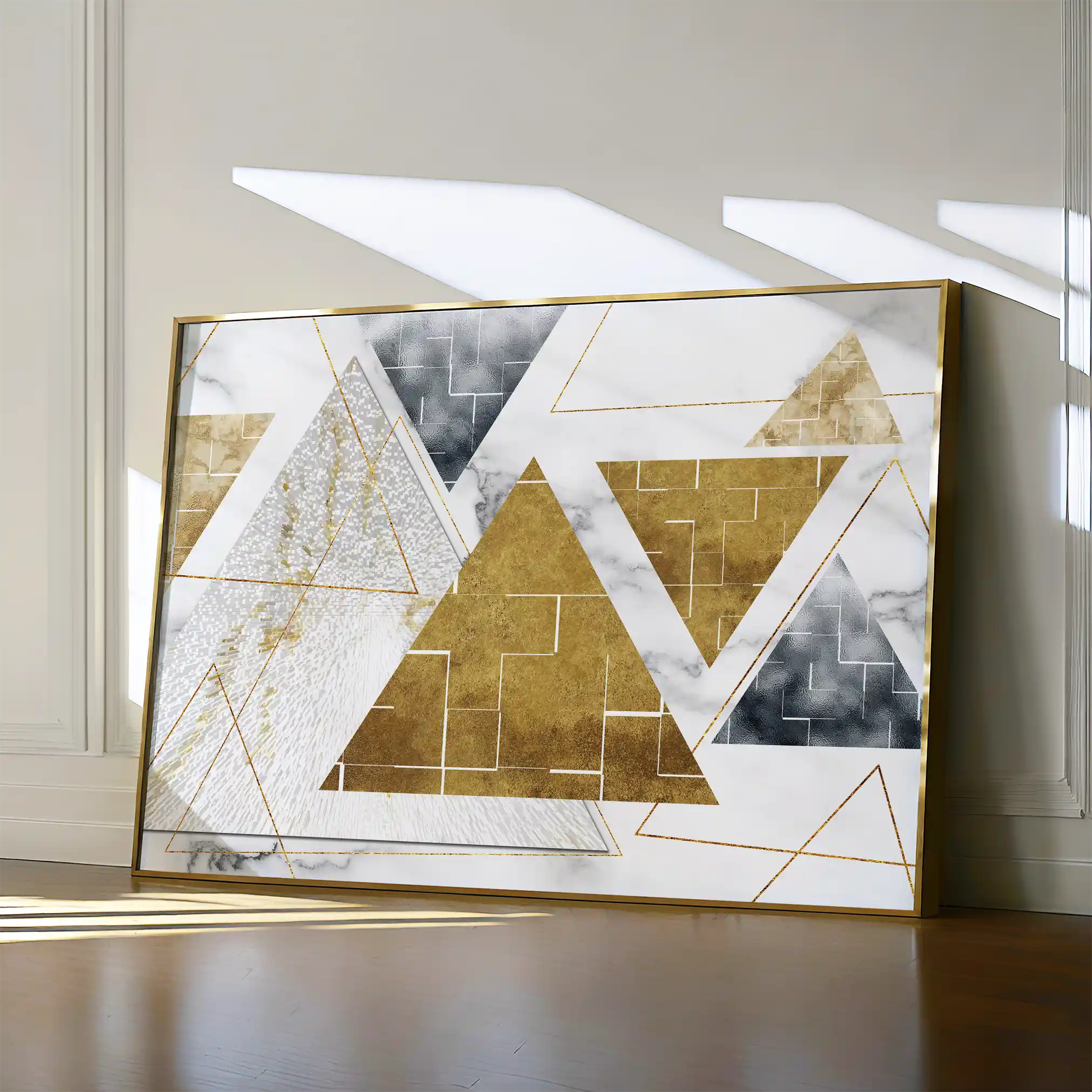 Abstract Canvas Wall Art WAD007-A 90 x 60 cm / Stretched on hidden frame