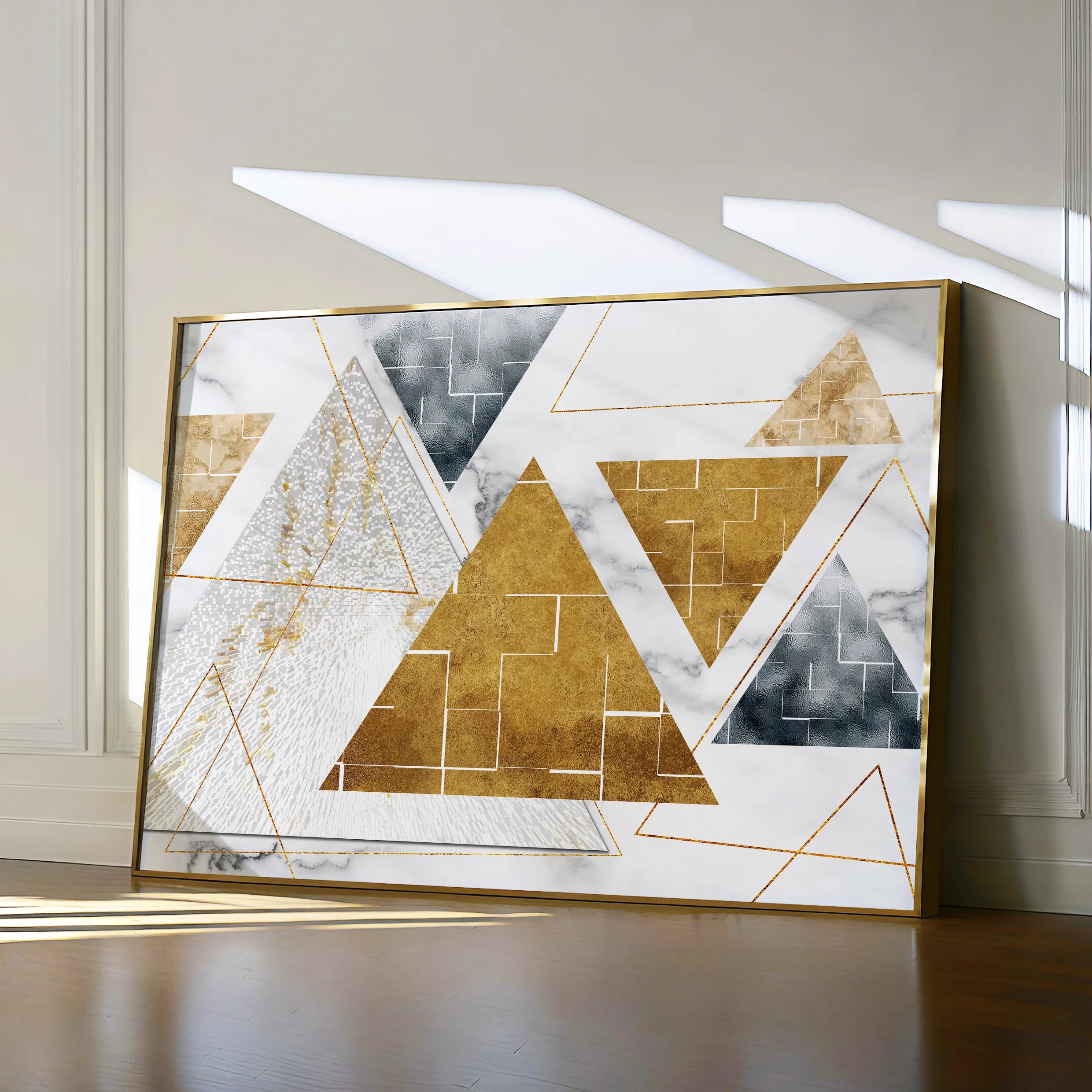 Abstract Canvas Wall Art WAD007-A 90 x 60 cm / Stretched on hidden frame