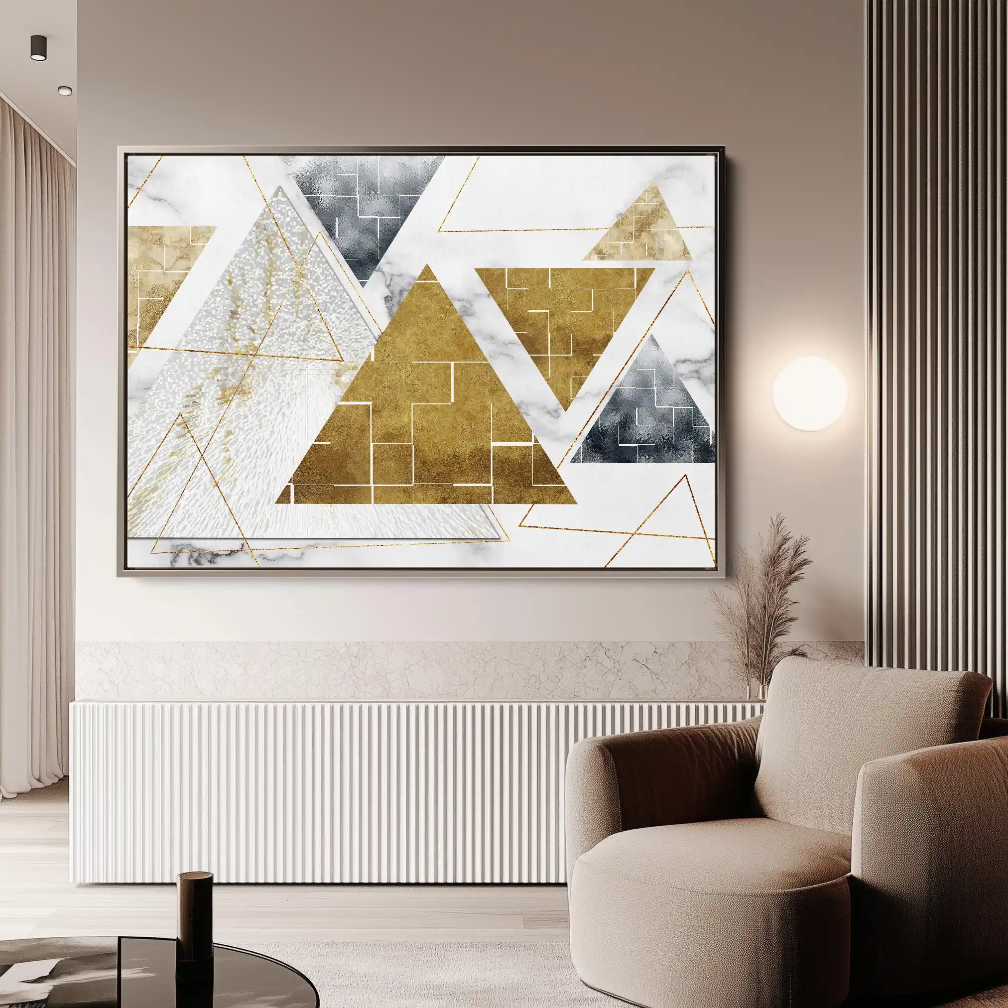 Abstract Canvas Wall Art WAD007-A 90 x 60 cm / Stretched on hidden frame