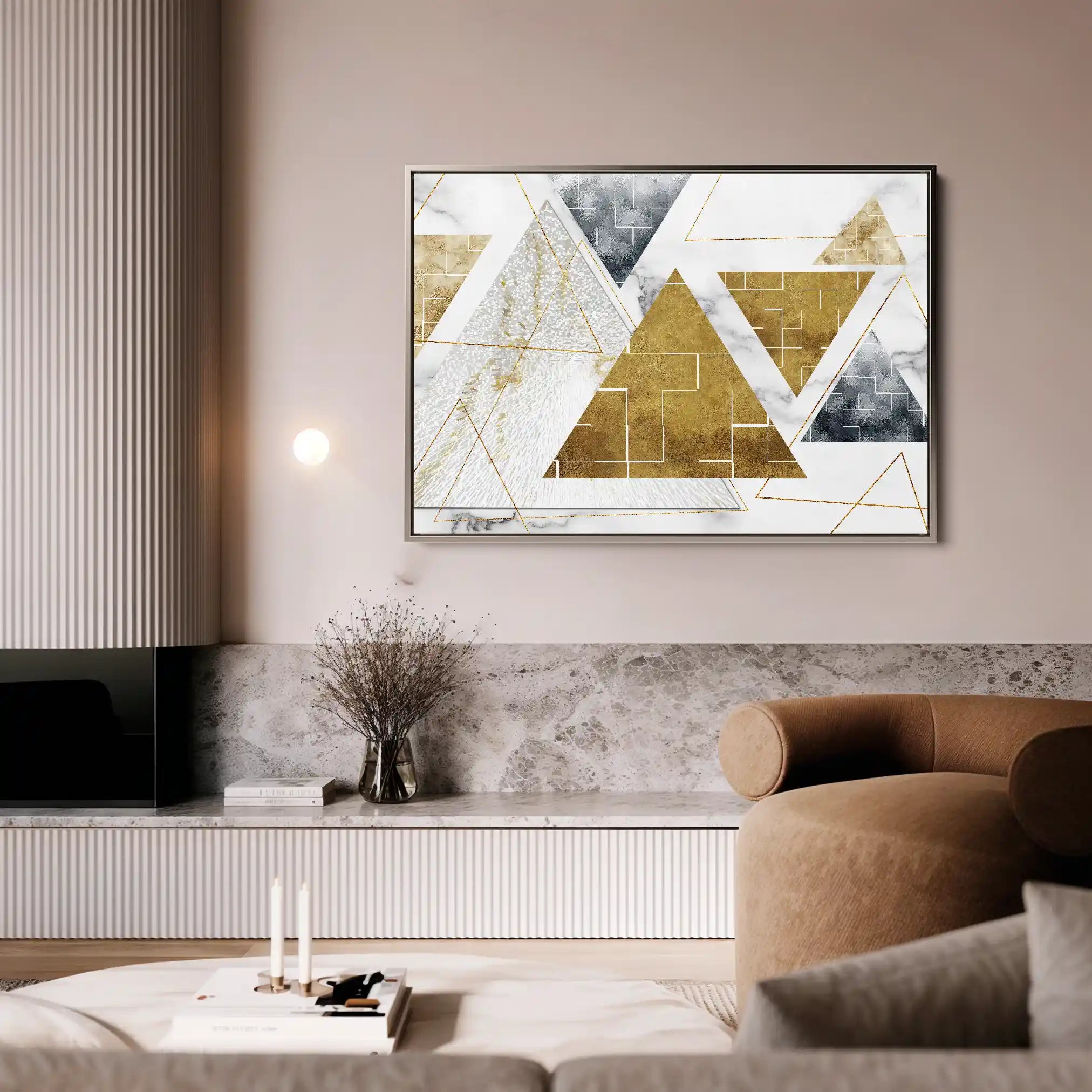Abstract Canvas Wall Art WAD007-A 90 x 60 cm / Stretched on hidden frame