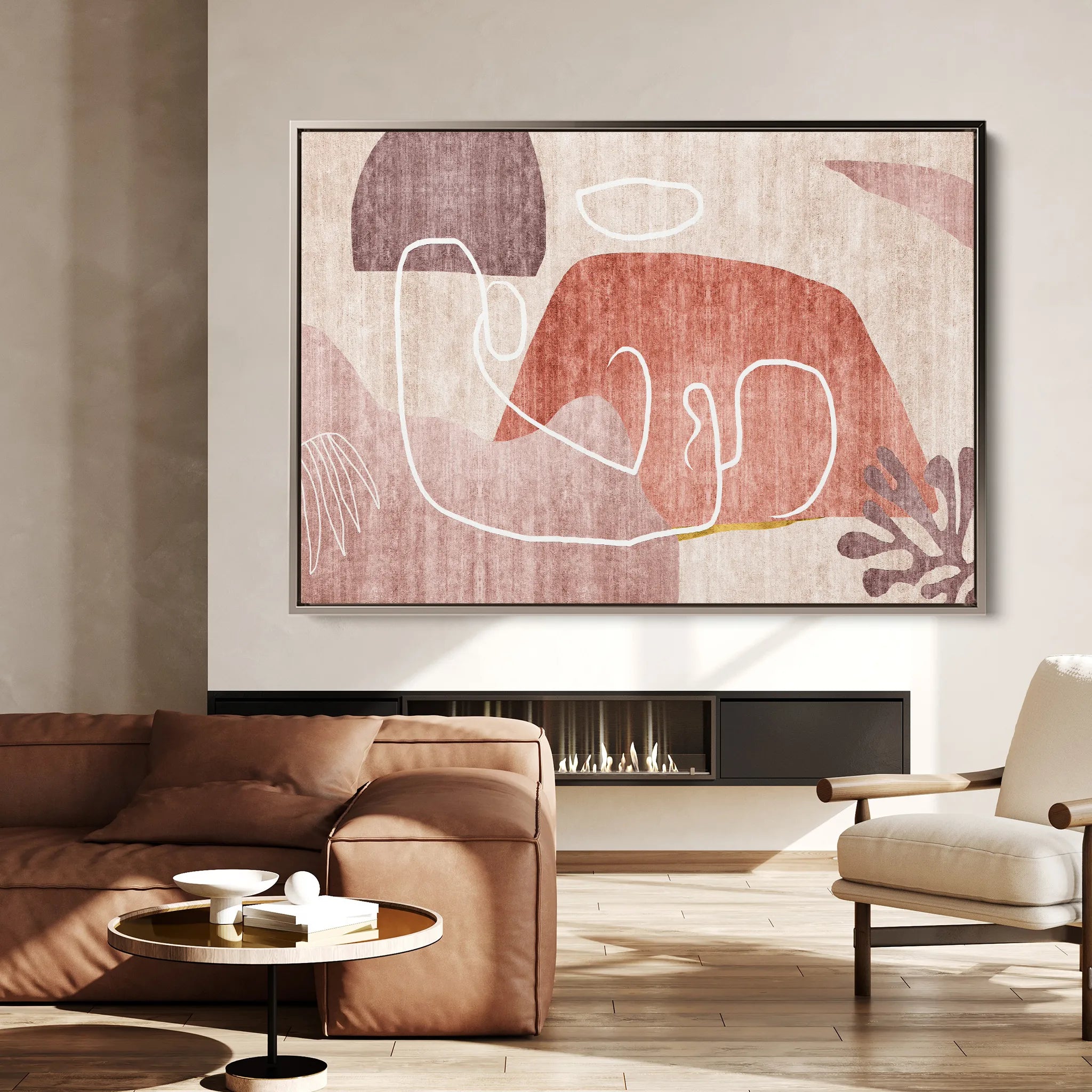 Boho Canvas Wall Art WAD007-BH 90 x 60 cm / Stretched on hidden frame