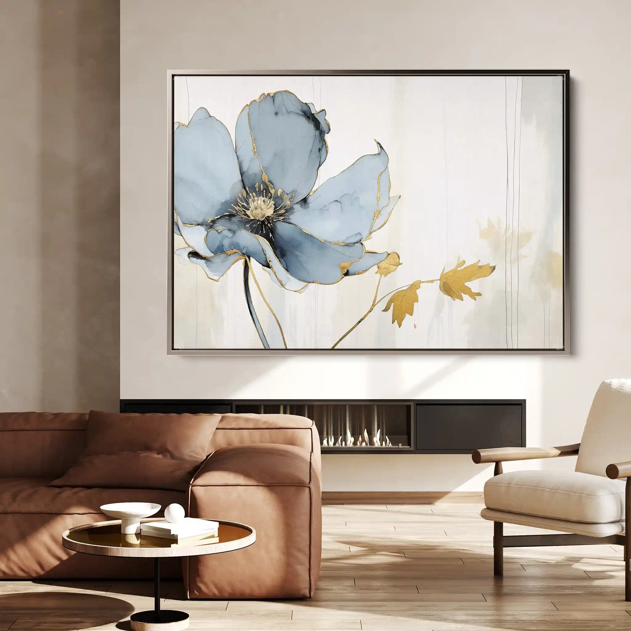 Floral Canvas Wall Art WAD007-F 90 x 60 cm / Stretched on hidden frame