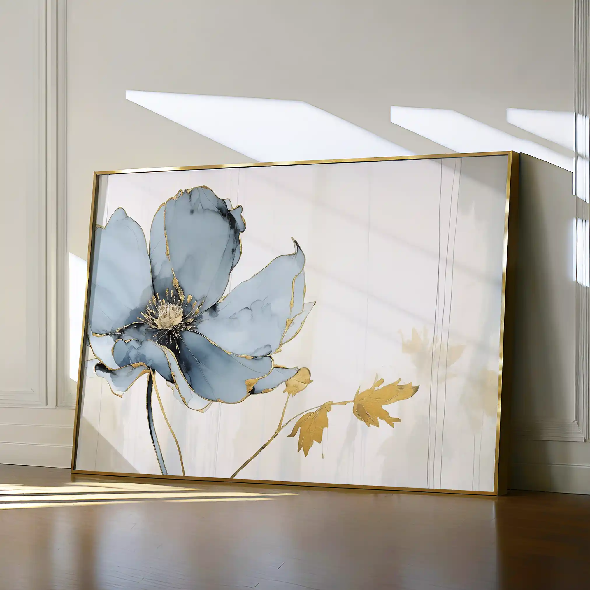 Floral Canvas Wall Art WAD007-F 90 x 60 cm / Stretched on hidden frame