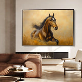 Horses 007 Canvas Art 90 x 60 cm / Stretched on hidden frame