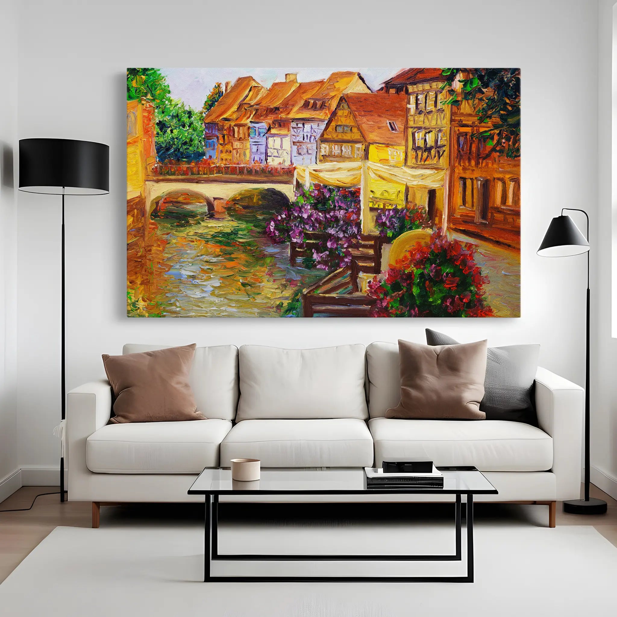 Landscape Canvas Wall Art WAD007-L 90 x 60 cm / Stretched on hidden frame