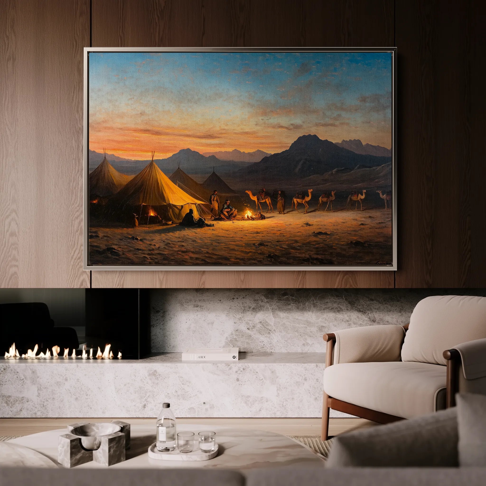 Orientalist Canvas Wall Art WAD007-OR 90 x 60 cm / Stretched on hidden frame