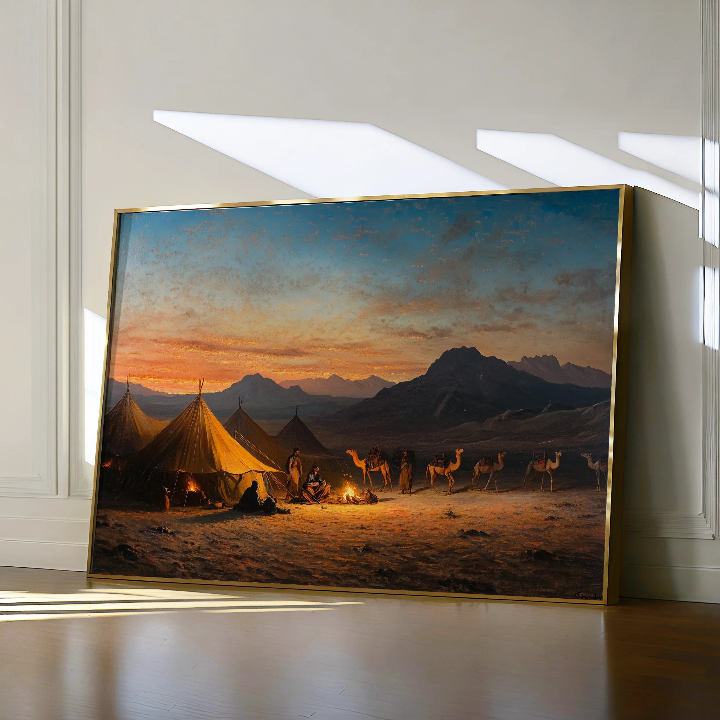 Orientalist Canvas Wall Art WAD007-OR 90 x 60 cm / Stretched on hidden frame