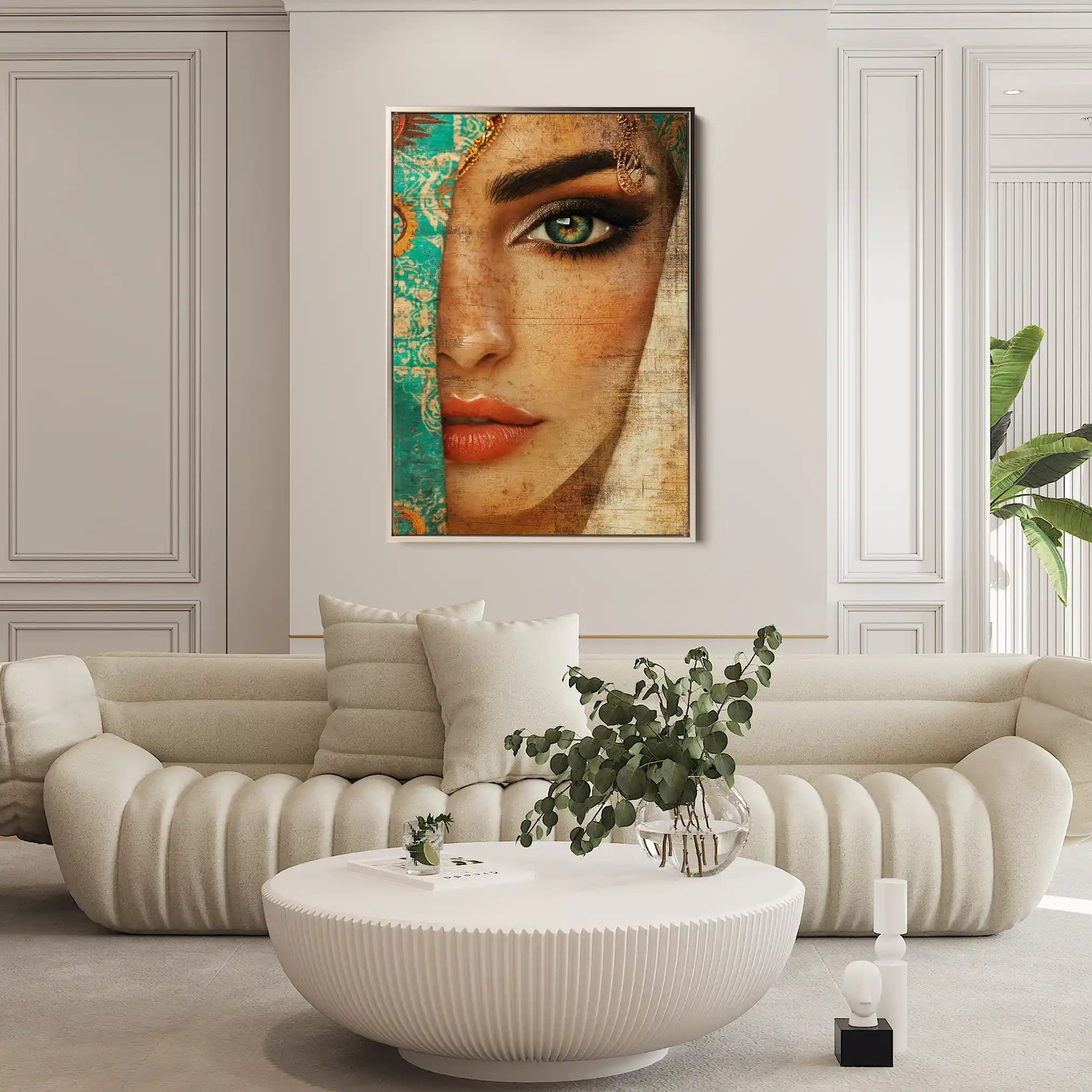Portrait 007 Canvas Art 90 x 60 cm / Stretched on hidden frame
