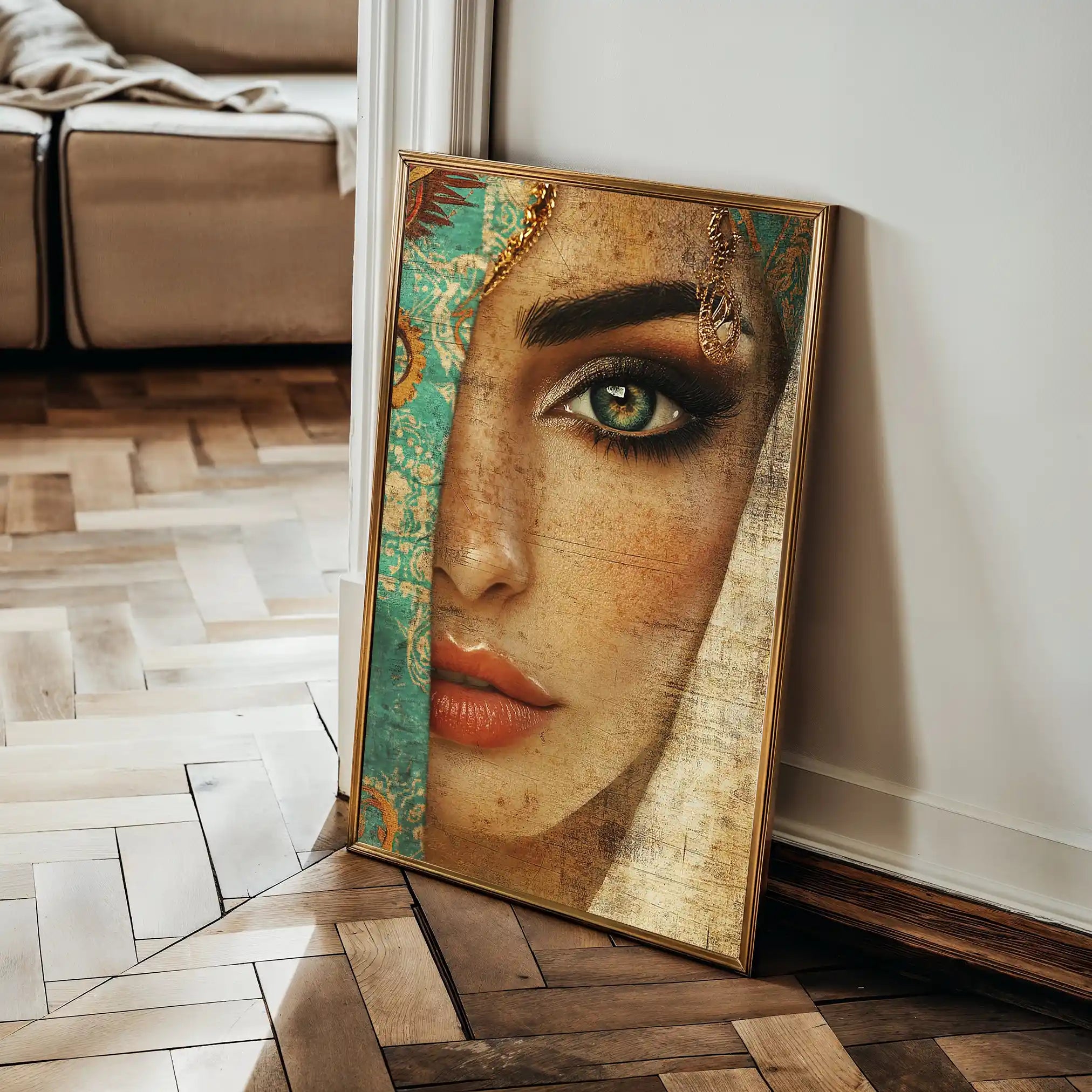 Portrait 007 Canvas Art 90 x 60 cm / Stretched on hidden frame