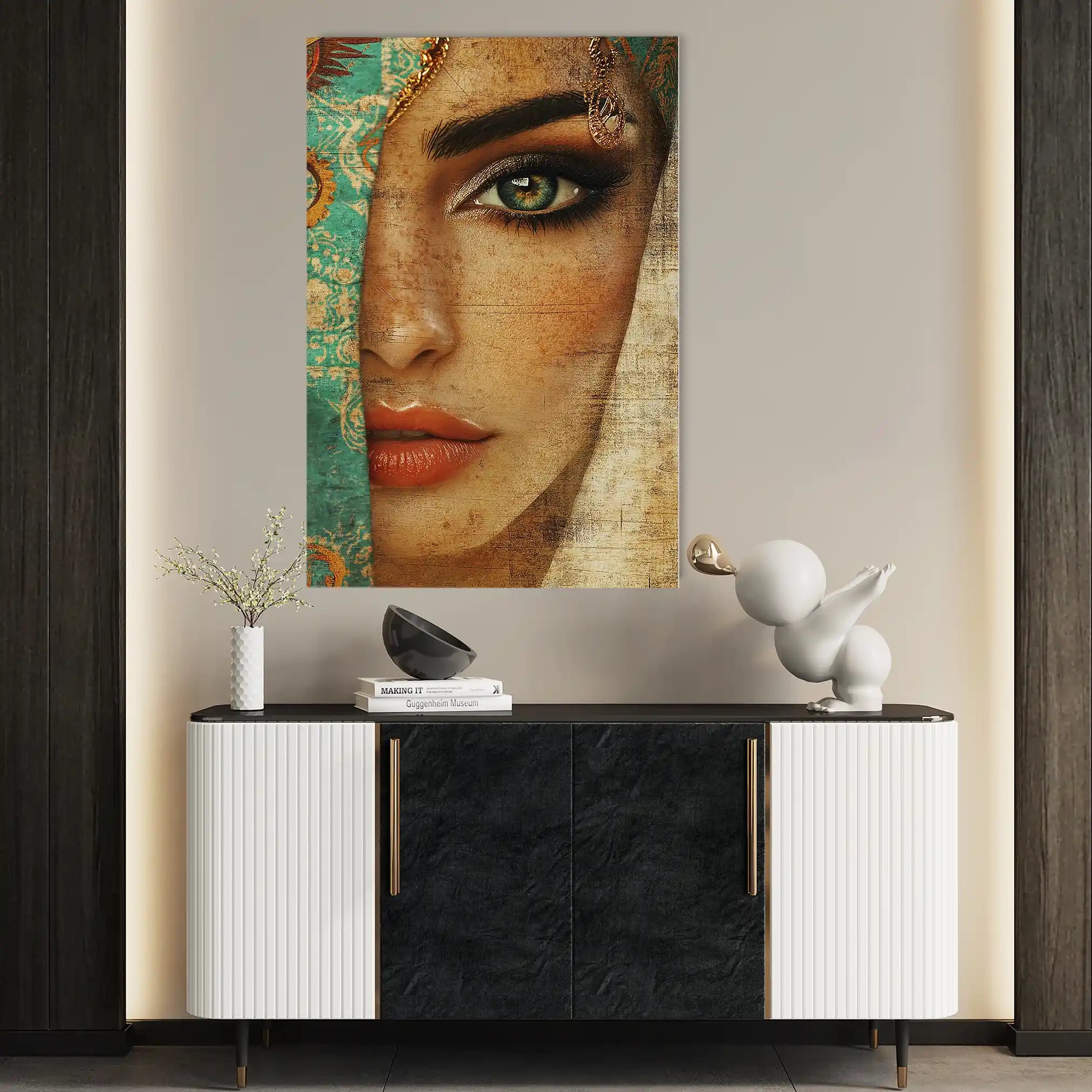 Portrait 007 Canvas Art 90 x 60 cm / Stretched on hidden frame
