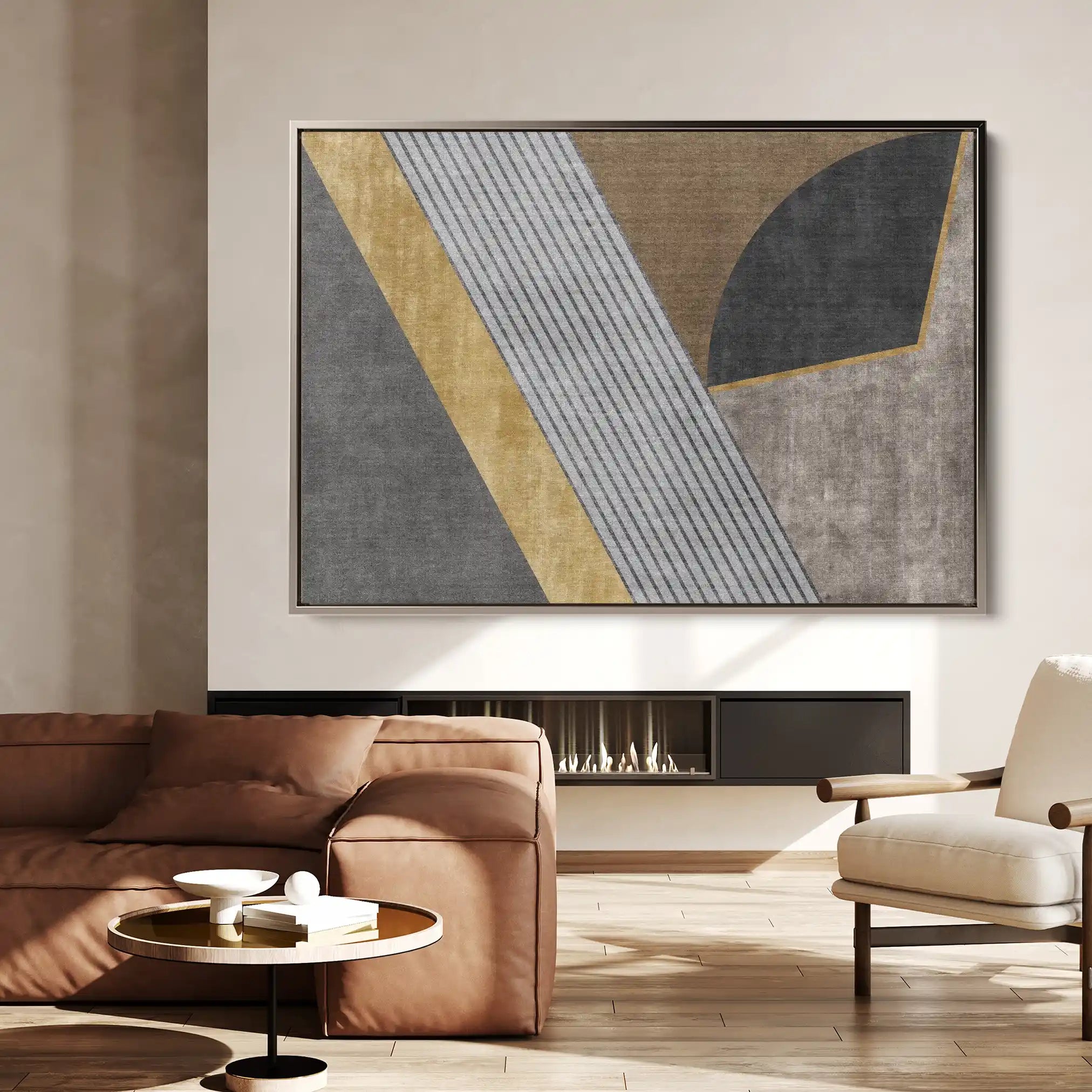 Abstract Canvas Wall Art WAD008-A 90 x 60 cm / Stretched on hidden frame