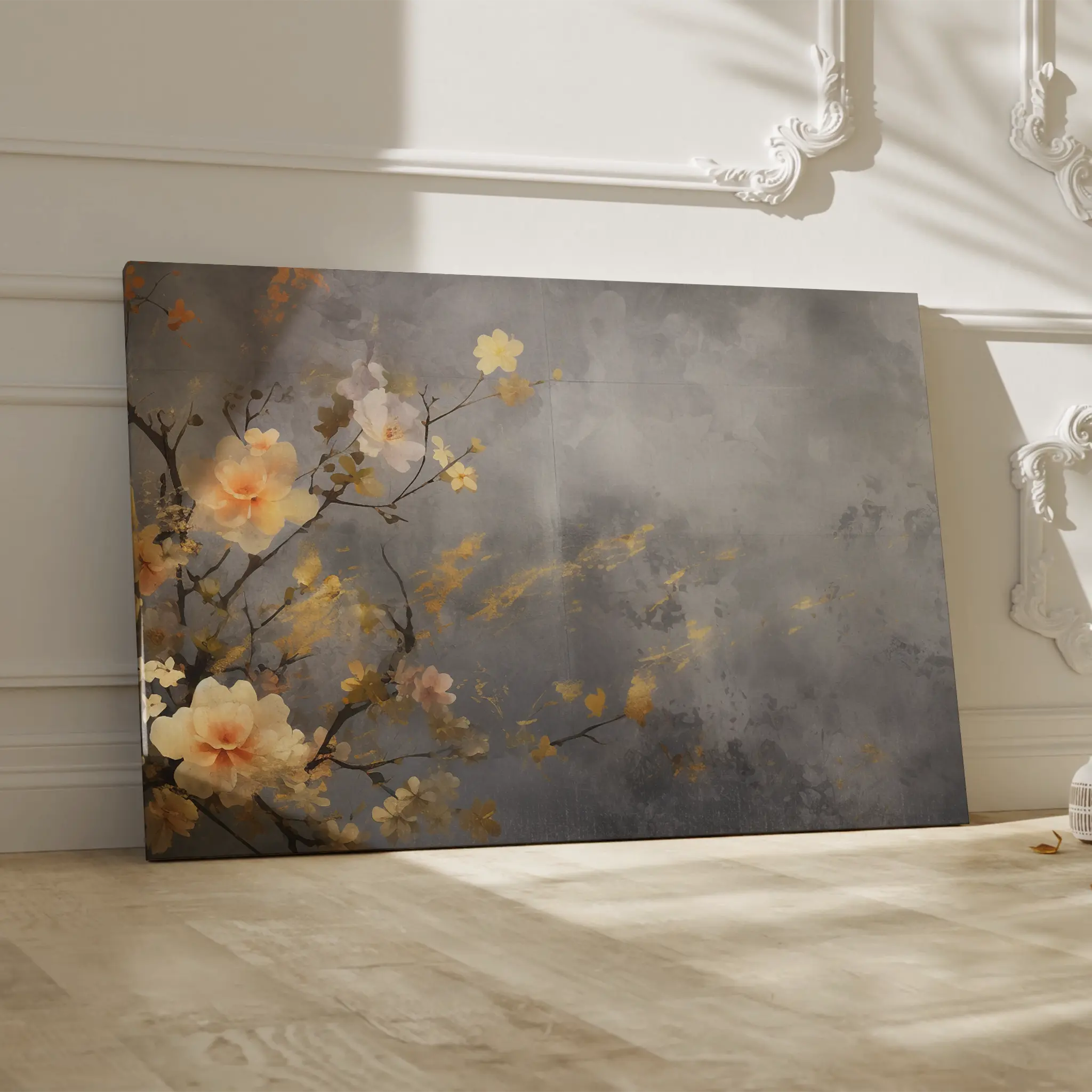 Floral Canvas Wall Art WAD008-F 90 x 60 cm / Stretched on hidden frame