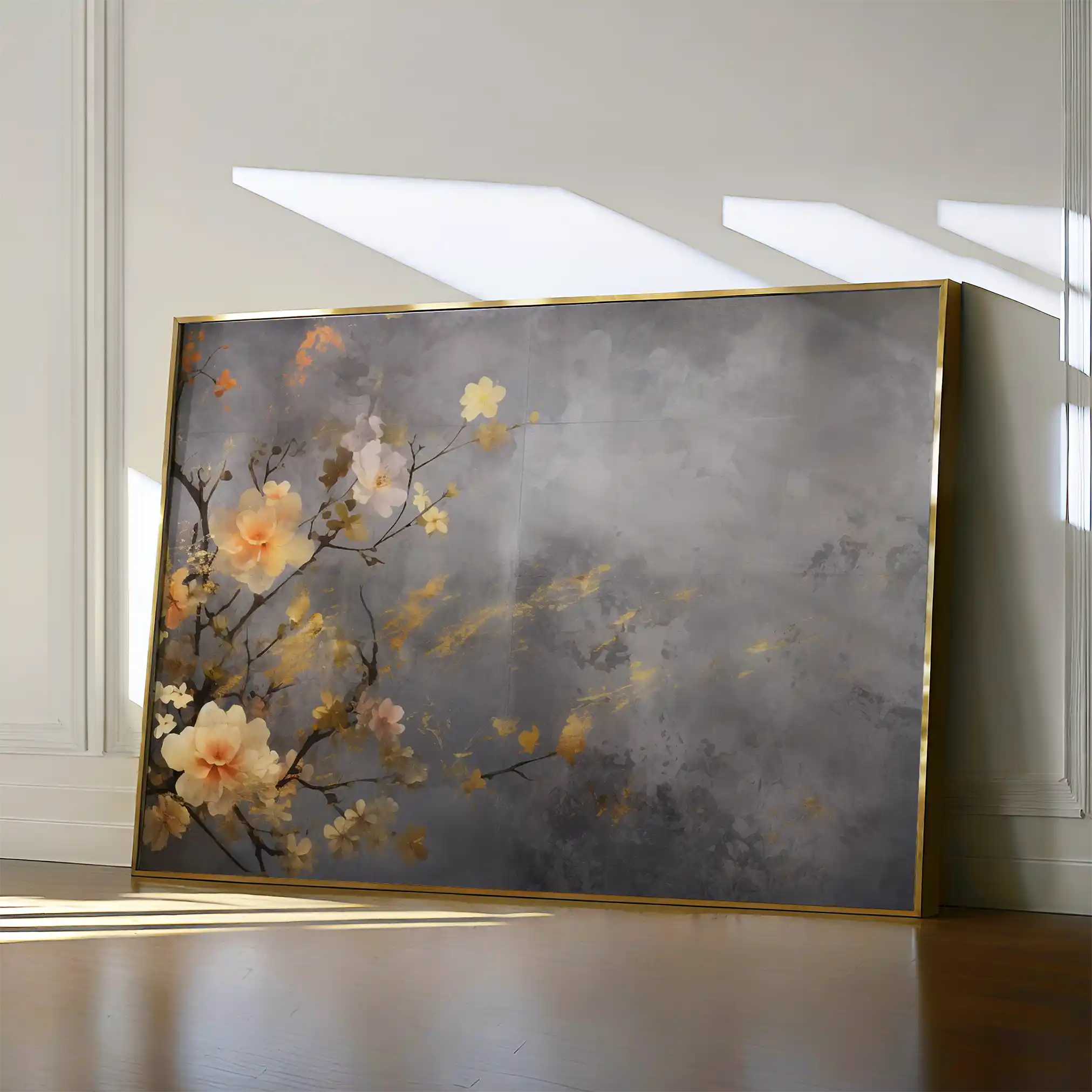 Floral Canvas Wall Art WAD008-F 90 x 60 cm / Stretched on hidden frame