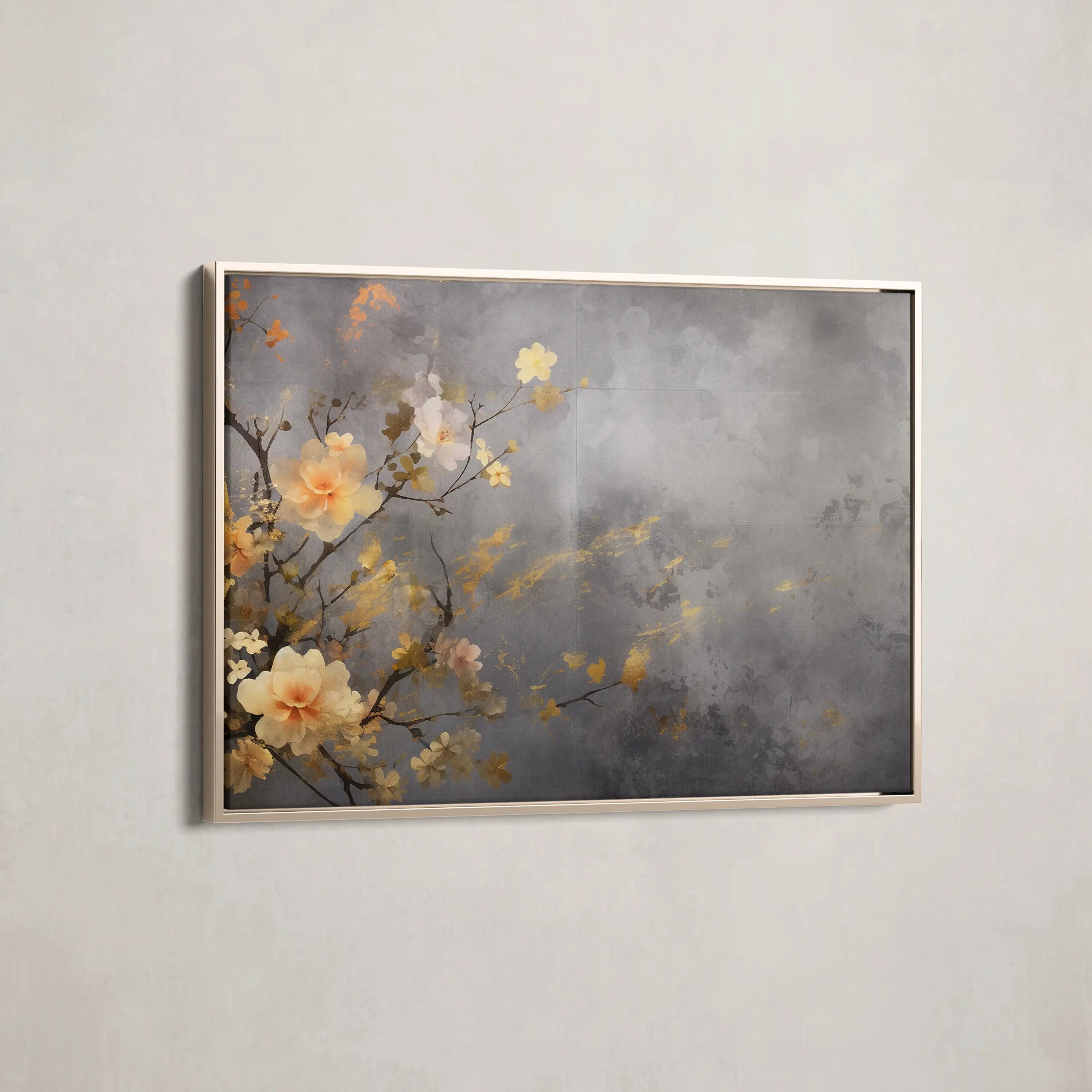 Floral Canvas Wall Art WAD008-F 90 x 60 cm / Stretched on hidden frame