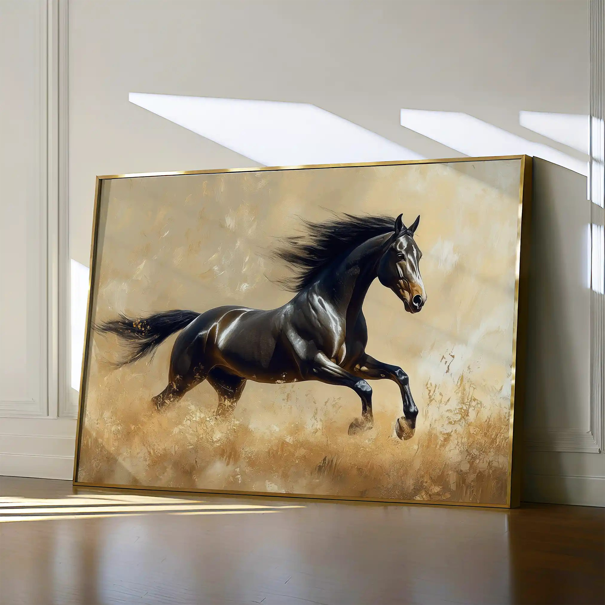 Horses Canvas Wall Art WAD008-H 90 x 60 cm / Stretched on hidden frame