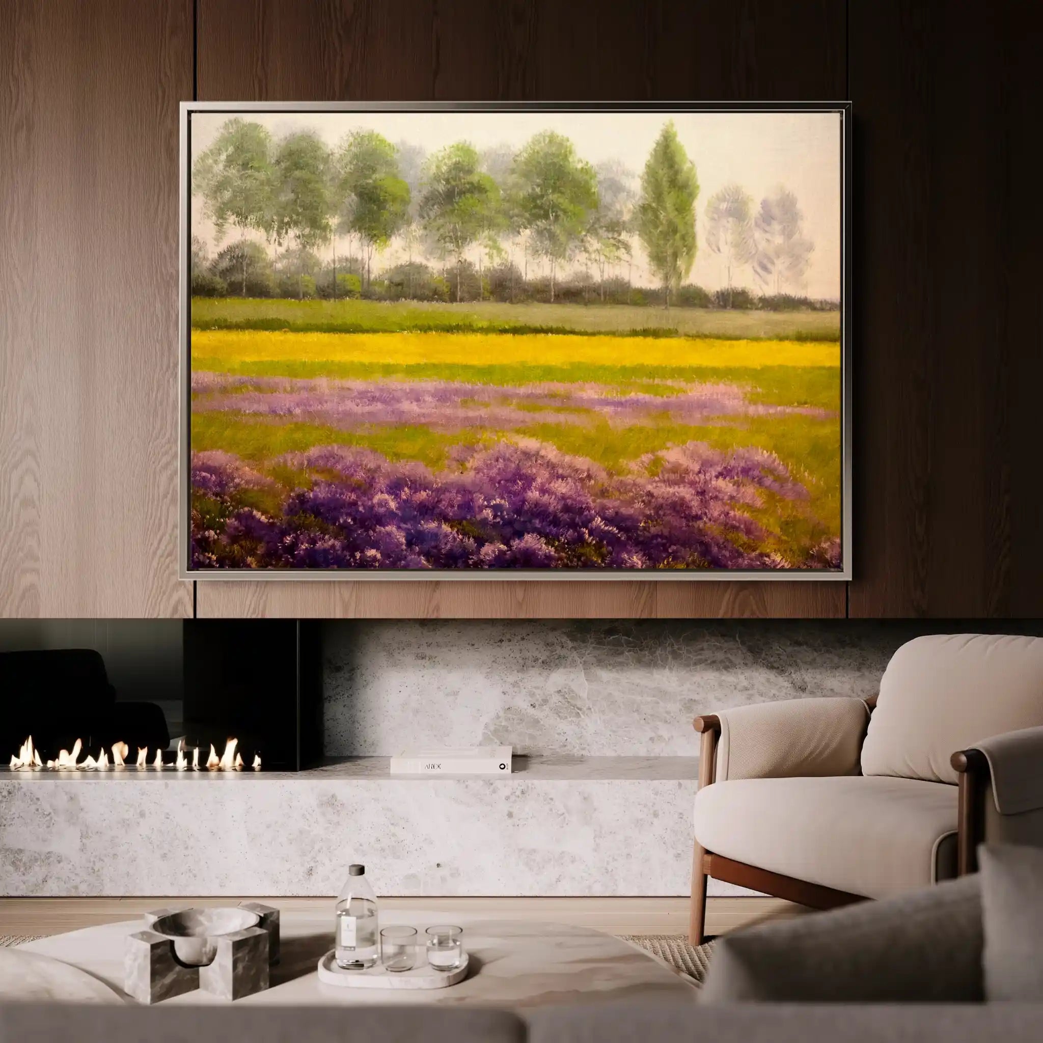 Landscape 008 Canvas Art 90 x 60 cm / Stretched on hidden frame