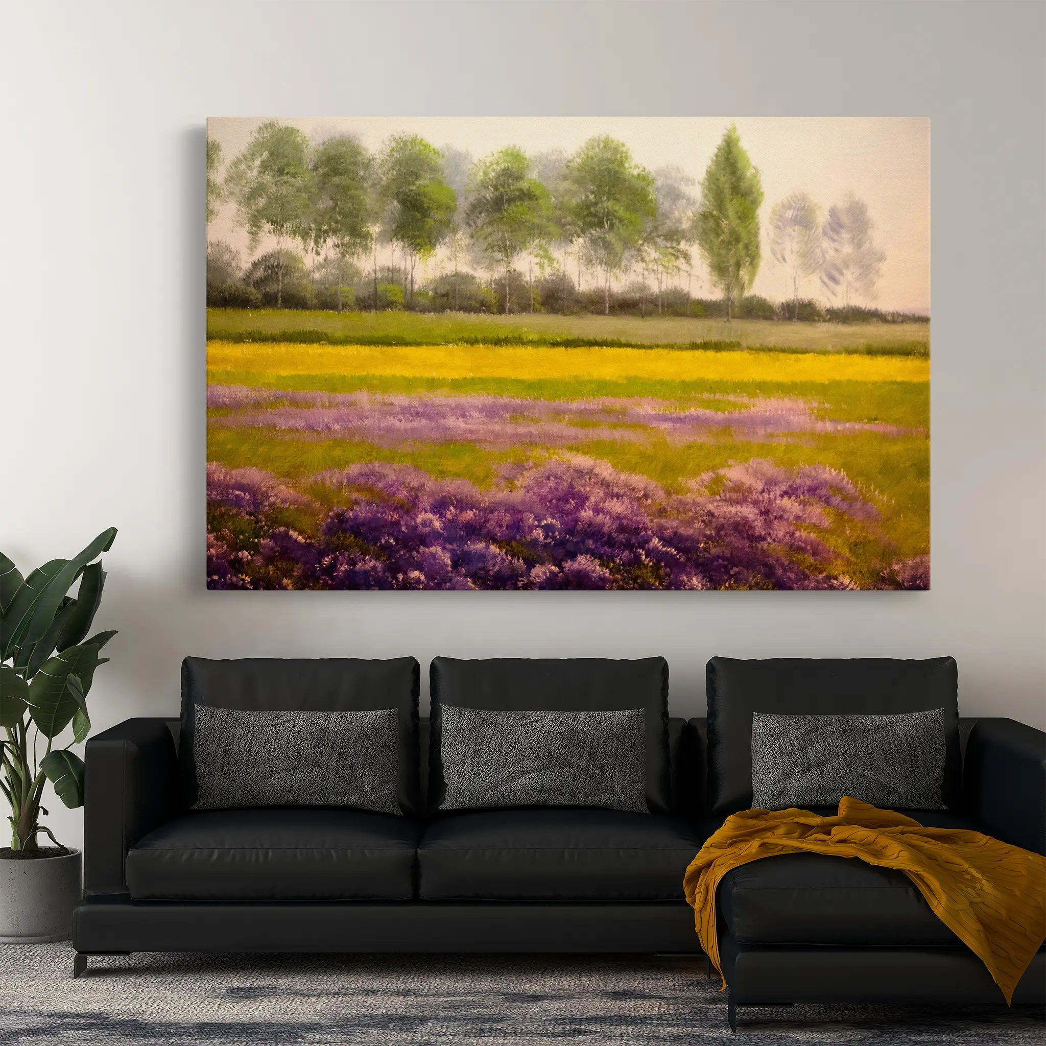 Landscape Canvas Wall Art WAD008-L 90 x 60 cm / Stretched on hidden frame