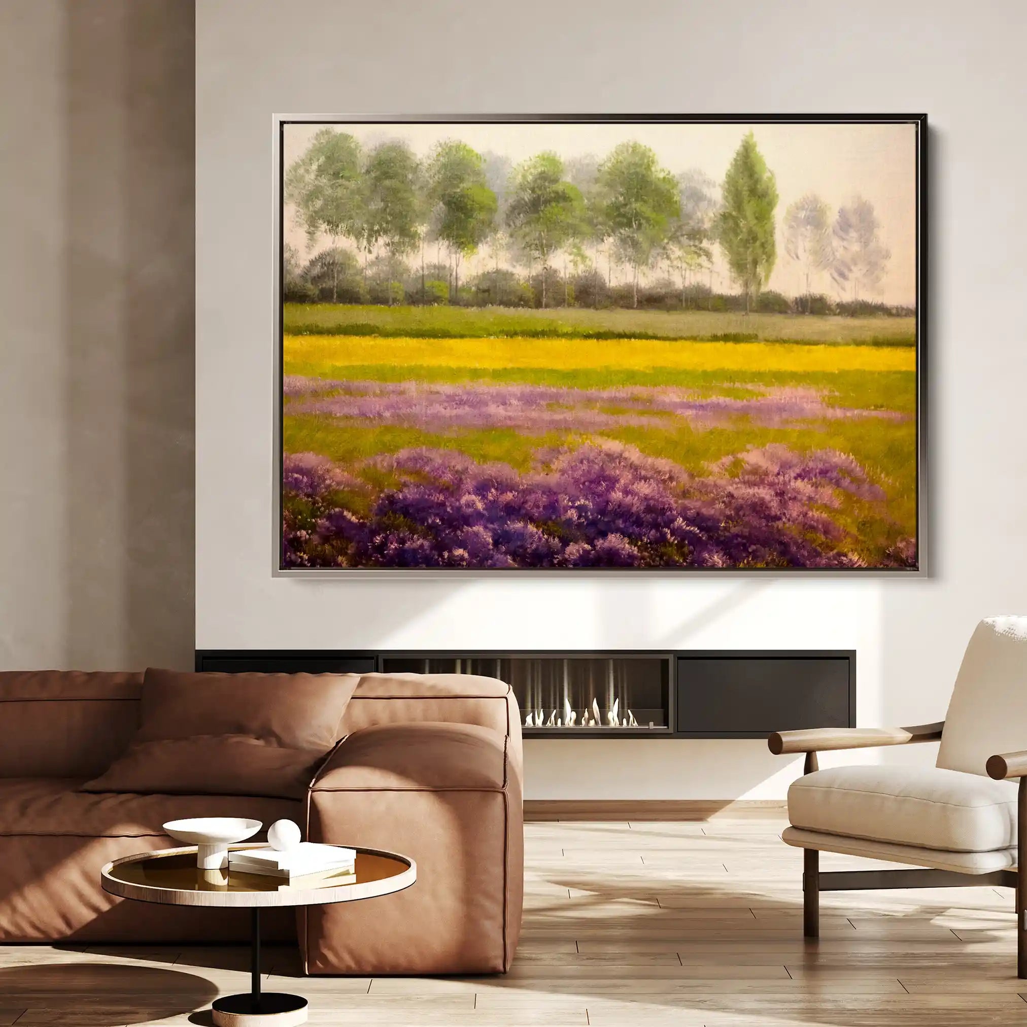 Landscape 008 Canvas Art 90 x 60 cm / Stretched on hidden frame