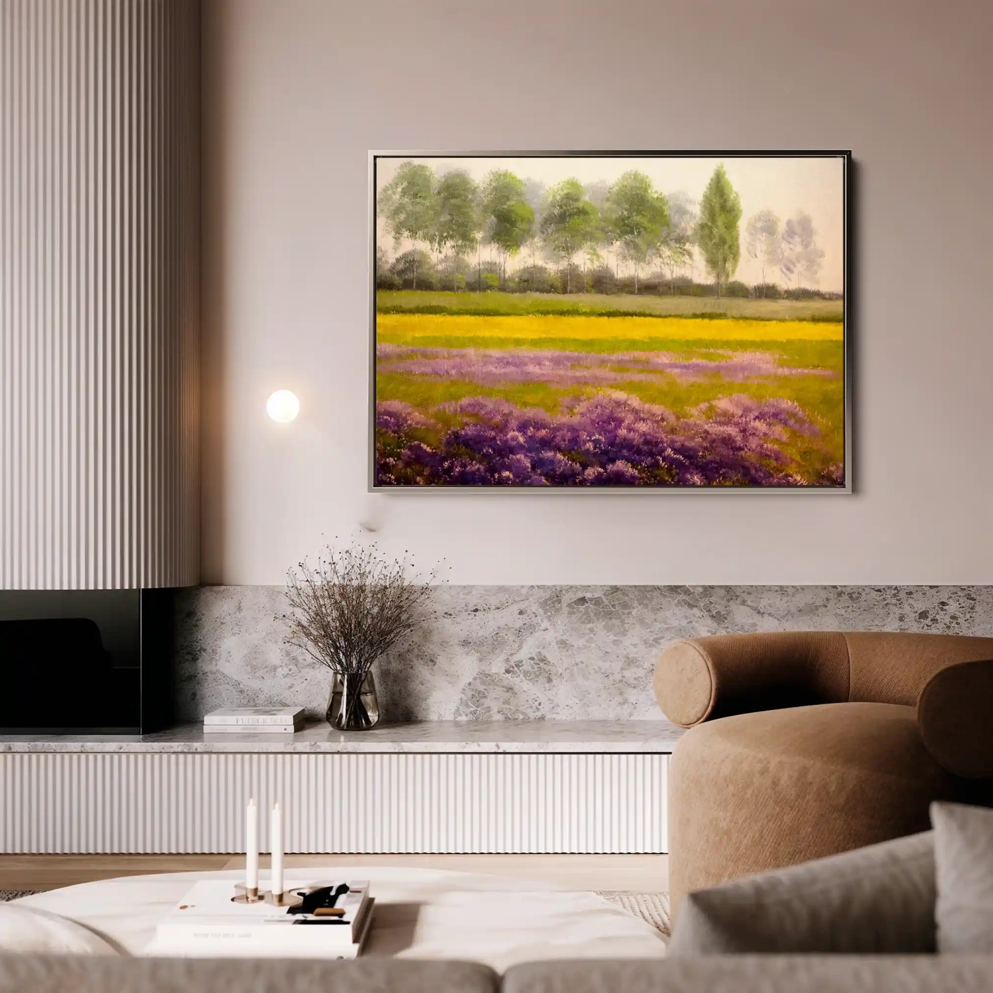 Landscape 008 Canvas Art 90 x 60 cm / Stretched on hidden frame