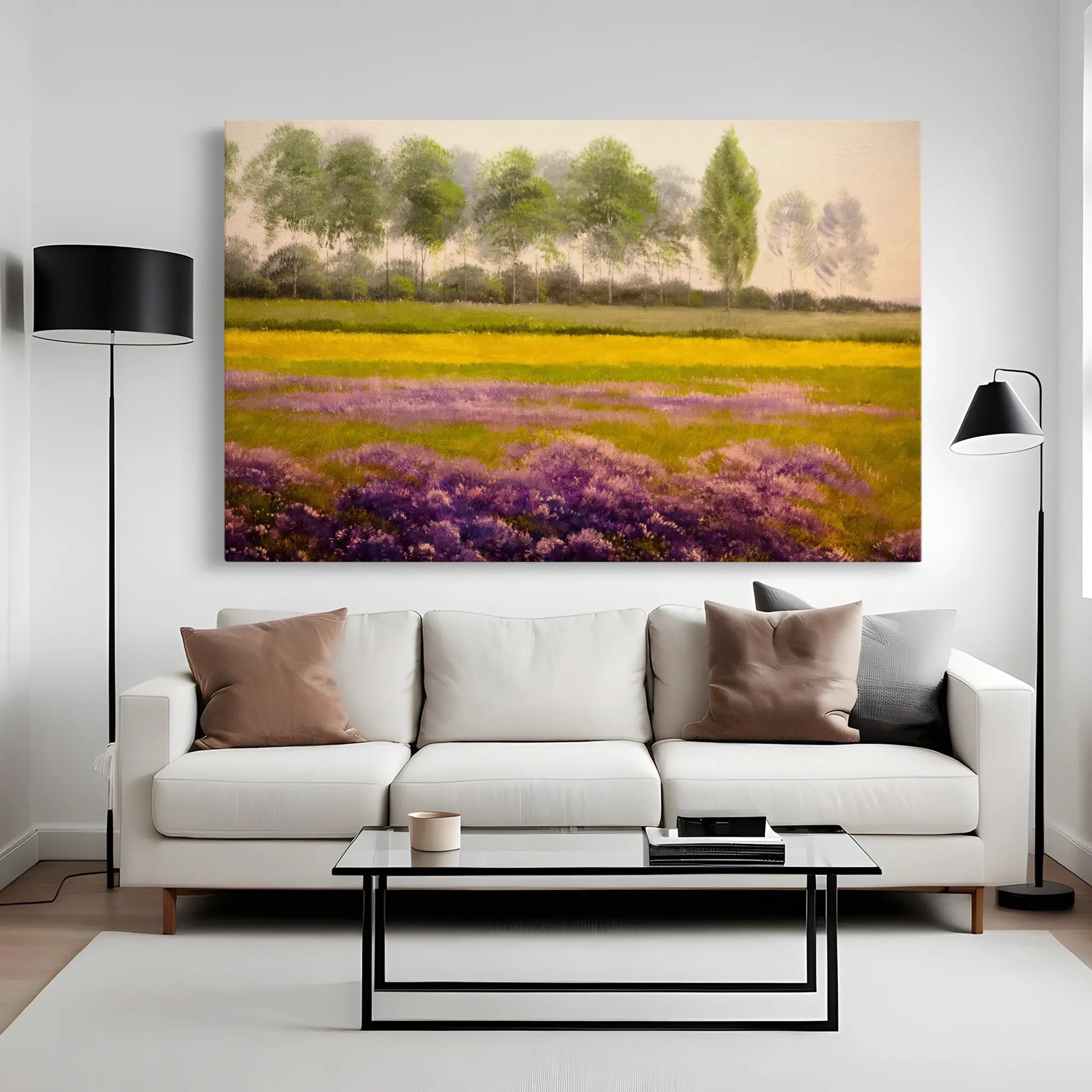 Landscape Canvas Wall Art WAD008-L 90 x 60 cm / Stretched on hidden frame