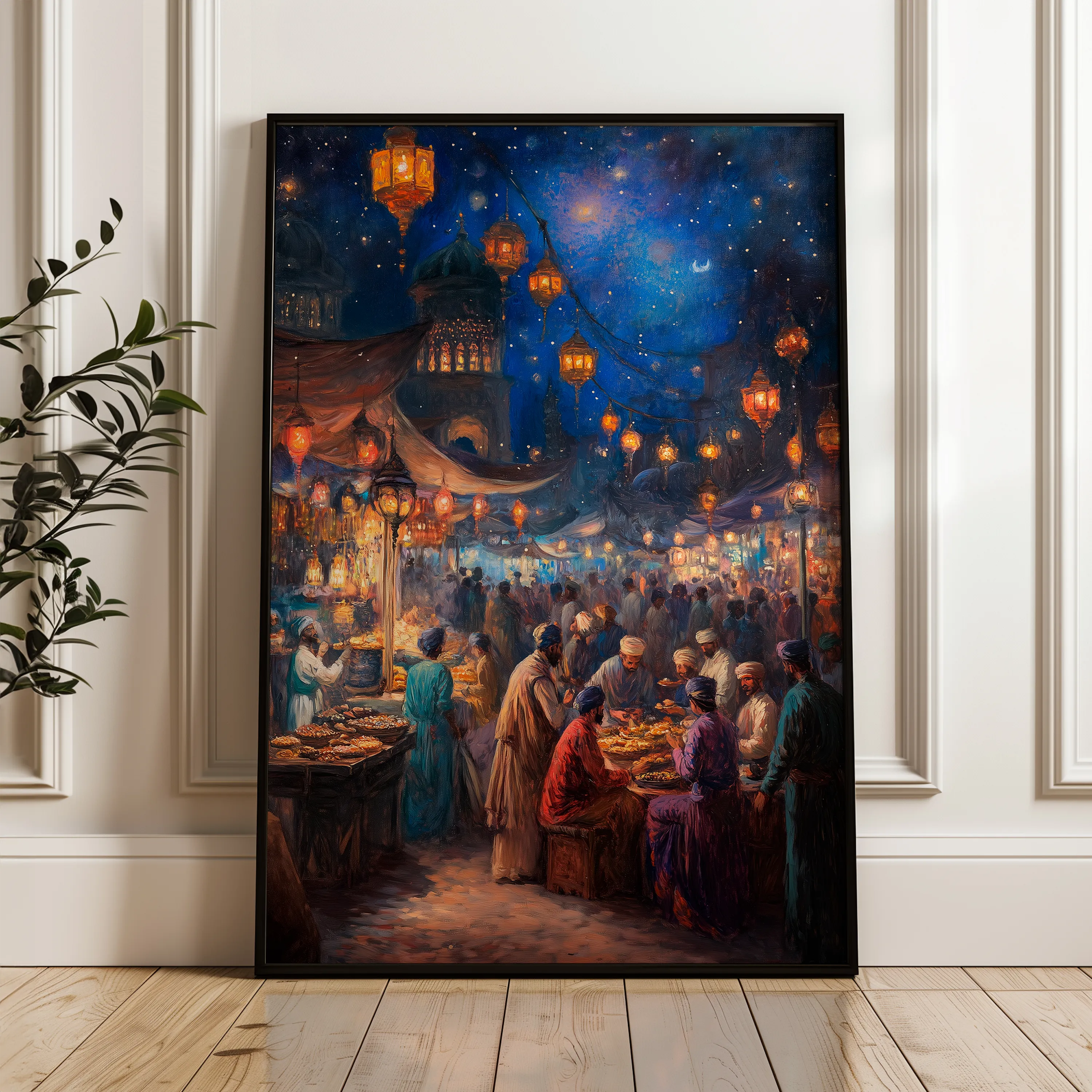 Orientalist Canvas Wall Art WAD008-OR 90 x 60 cm / Stretched on hidden frame