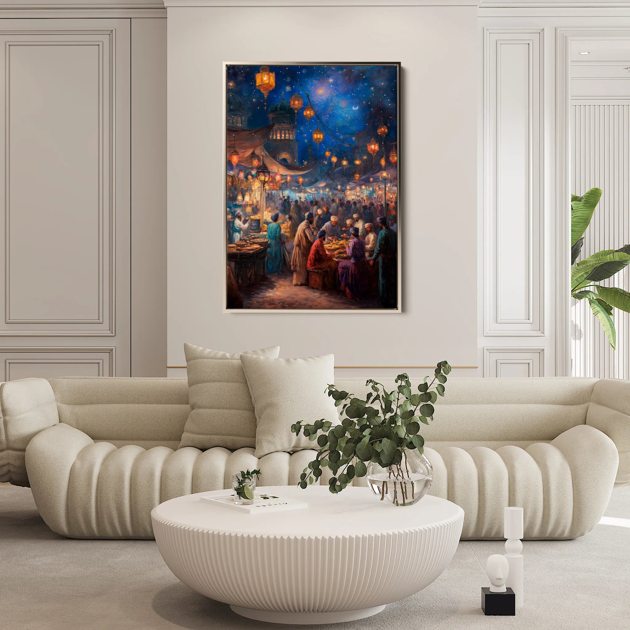 Orientalist Canvas Wall Art WAD008-OR 90 x 60 cm / Stretched on hidden frame
