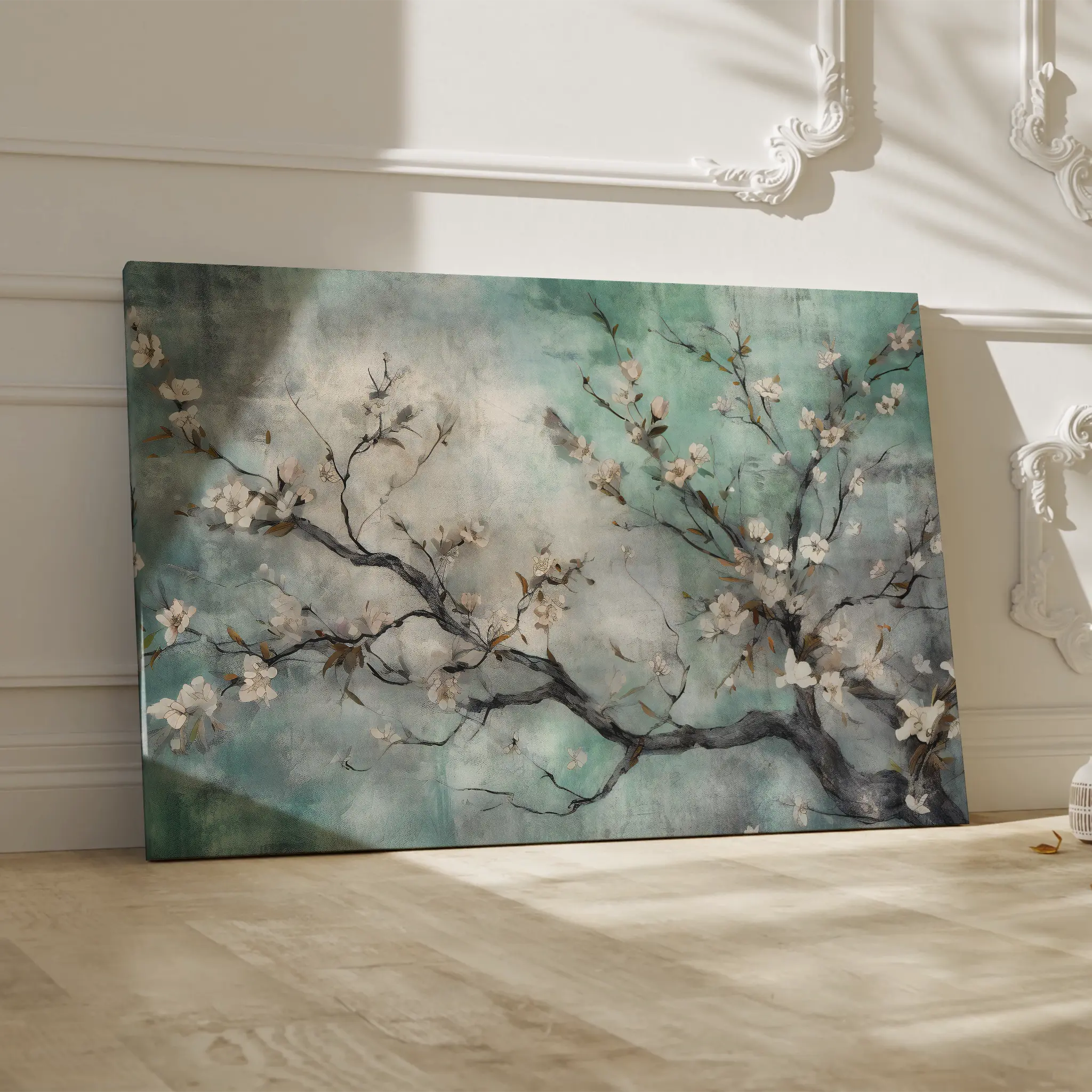 Floral Canvas Wall Art WAD009-F 90 x 60 cm / Stretched on hidden frame