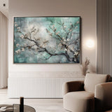 Floral Canvas Wall Art WAD009-F 90 x 60 cm / Stretched on hidden frame